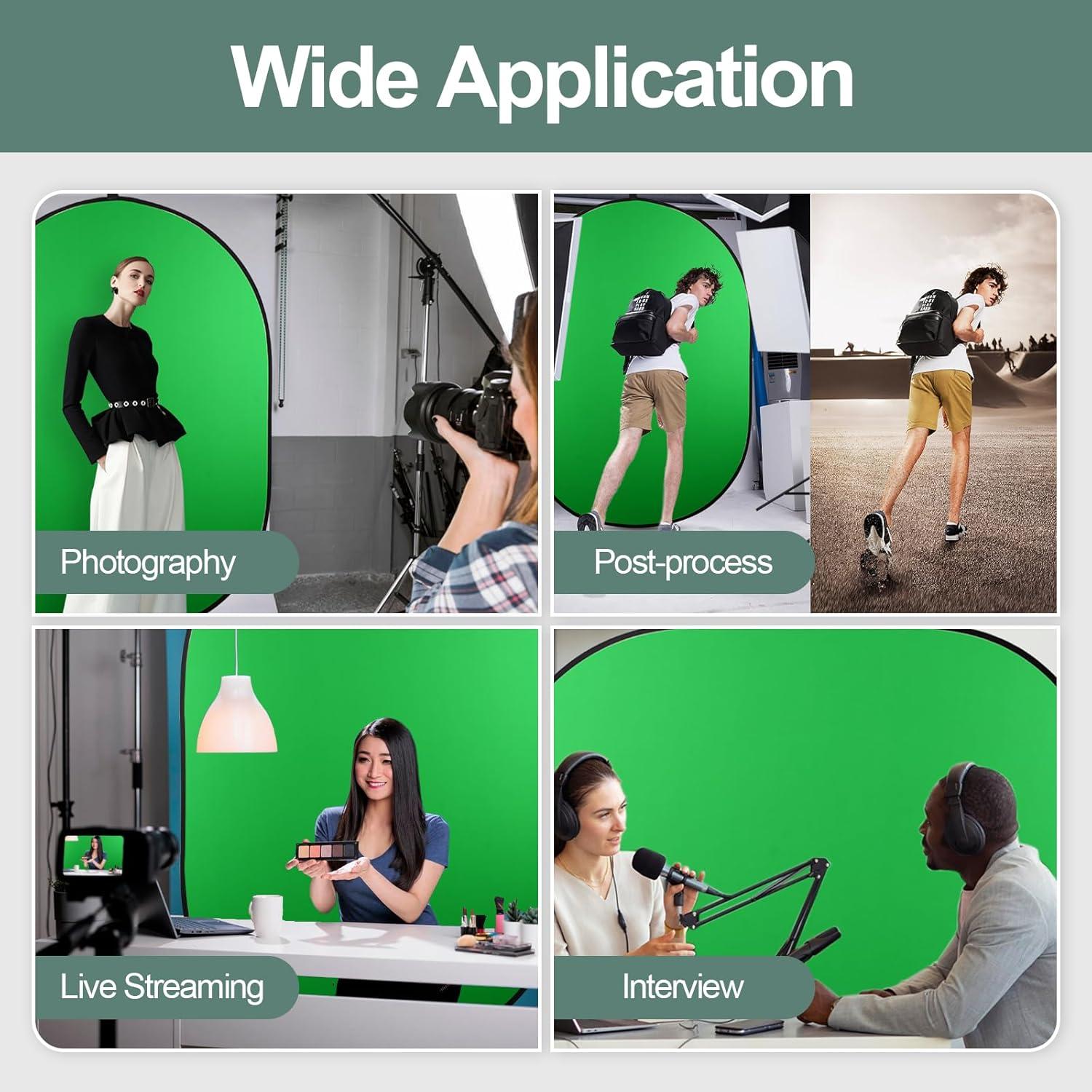 Fondo Plegable Doble Cara EMART Verde Azul 100x150 cm