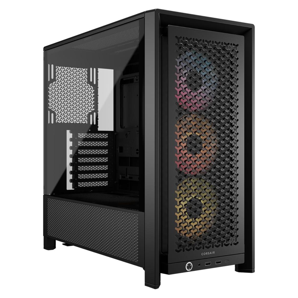 Caja PC Corsair 4000D RS ARGB Modular ATX - Alto Flujo de Aire