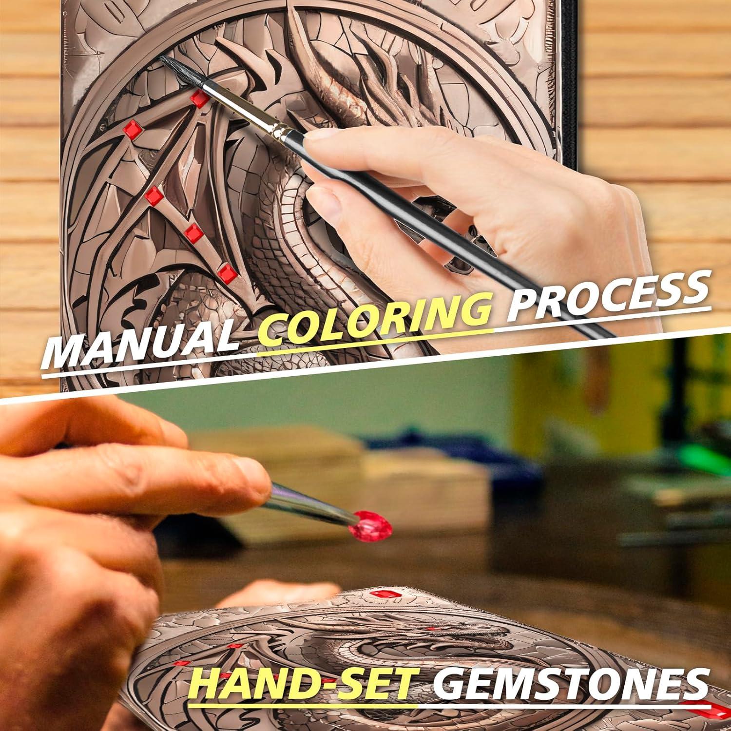 Carpeta de Cartas Stoytto Dragón 3D 40 Páginas 360 Ranuras