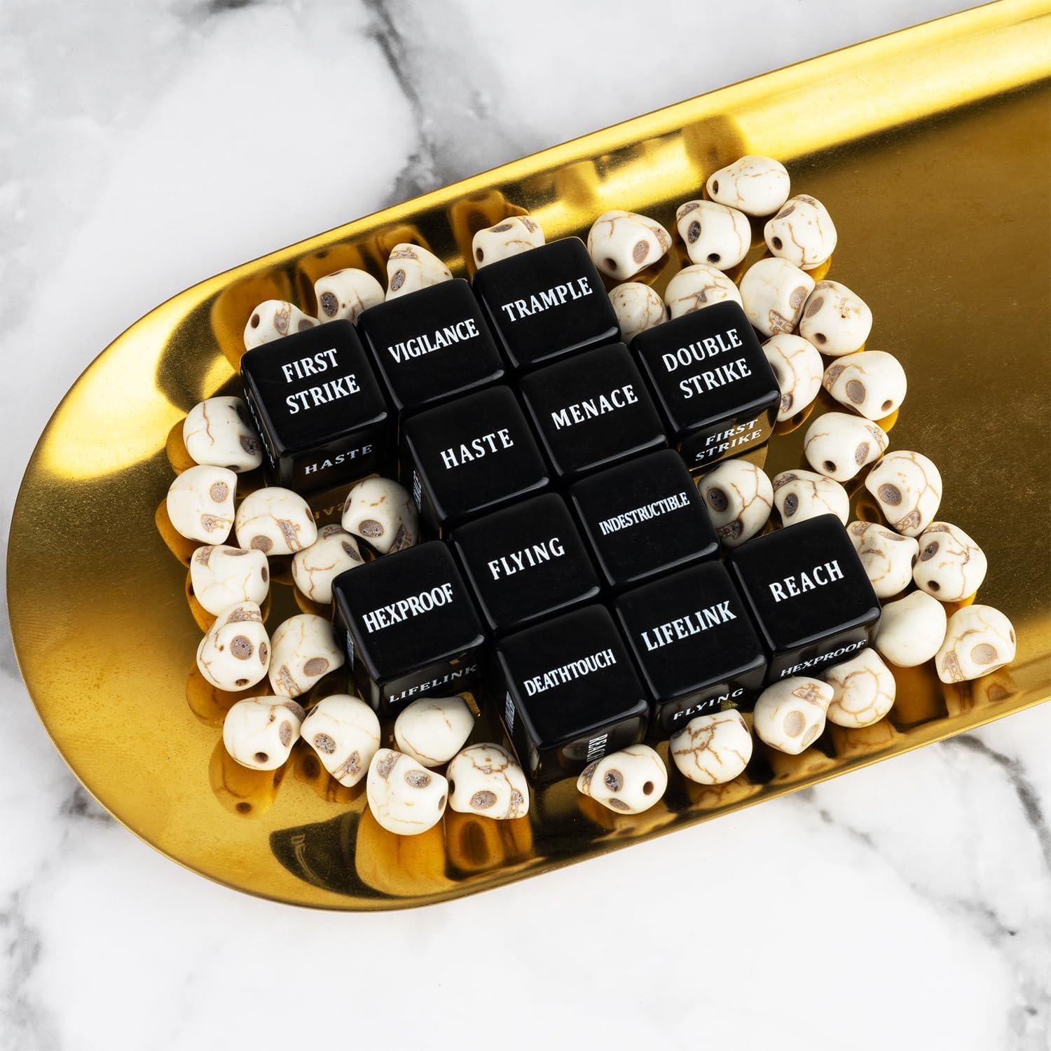 48 Piezas Contadores Dados MTG LAMJAM Acrílico con Bolsa