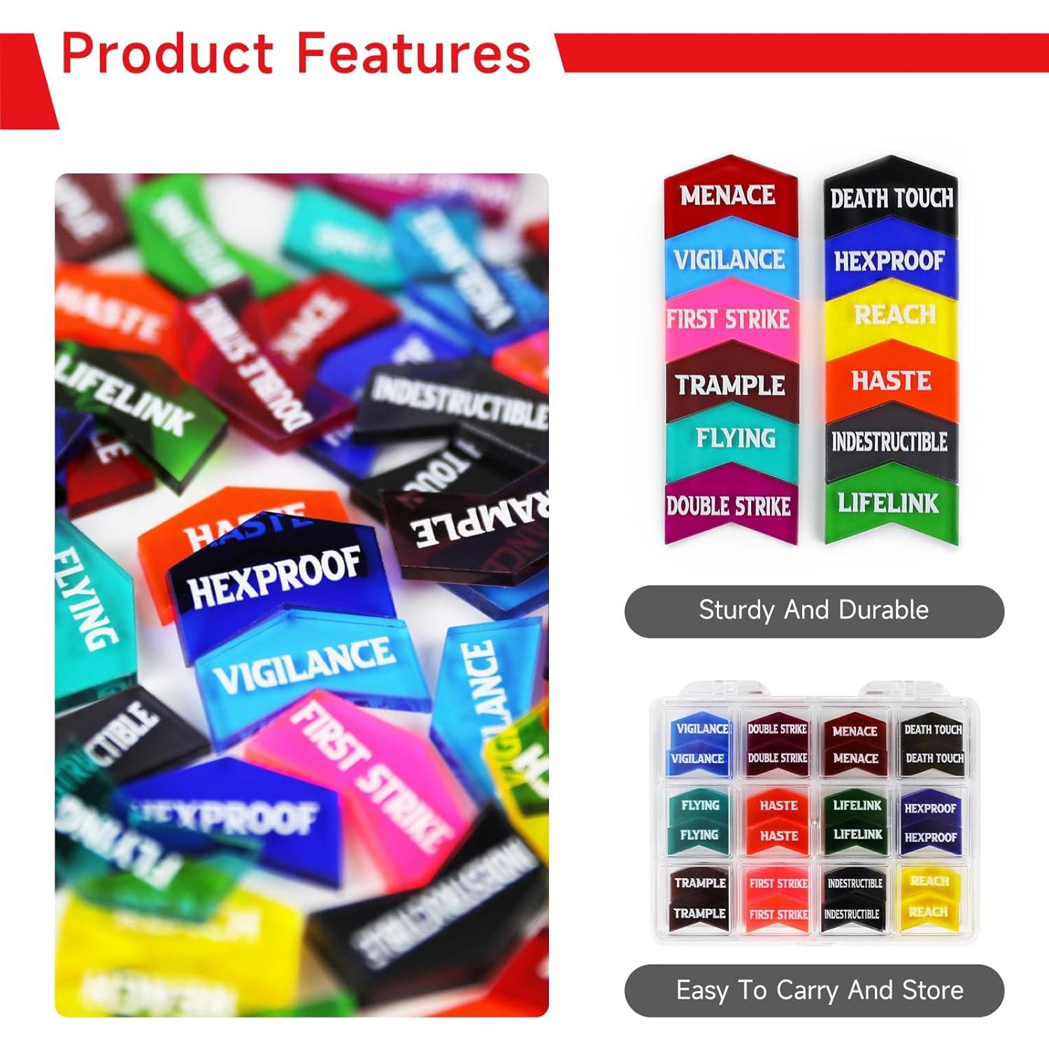 Contadores de Palabras Clave MTG SIXPOINTS 60 Piezas