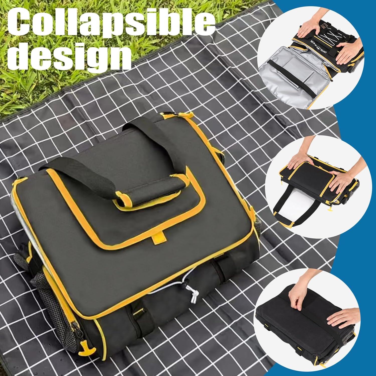 Bolsa Térmica INSMEER 45L Aislada Plegable para Playa y Camping