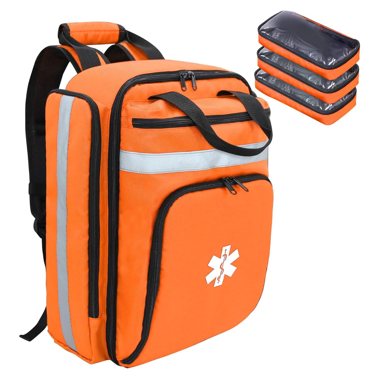 Bolsa de Primeros Auxilios Vacía JIDUODUO Naranja 0.83 kg