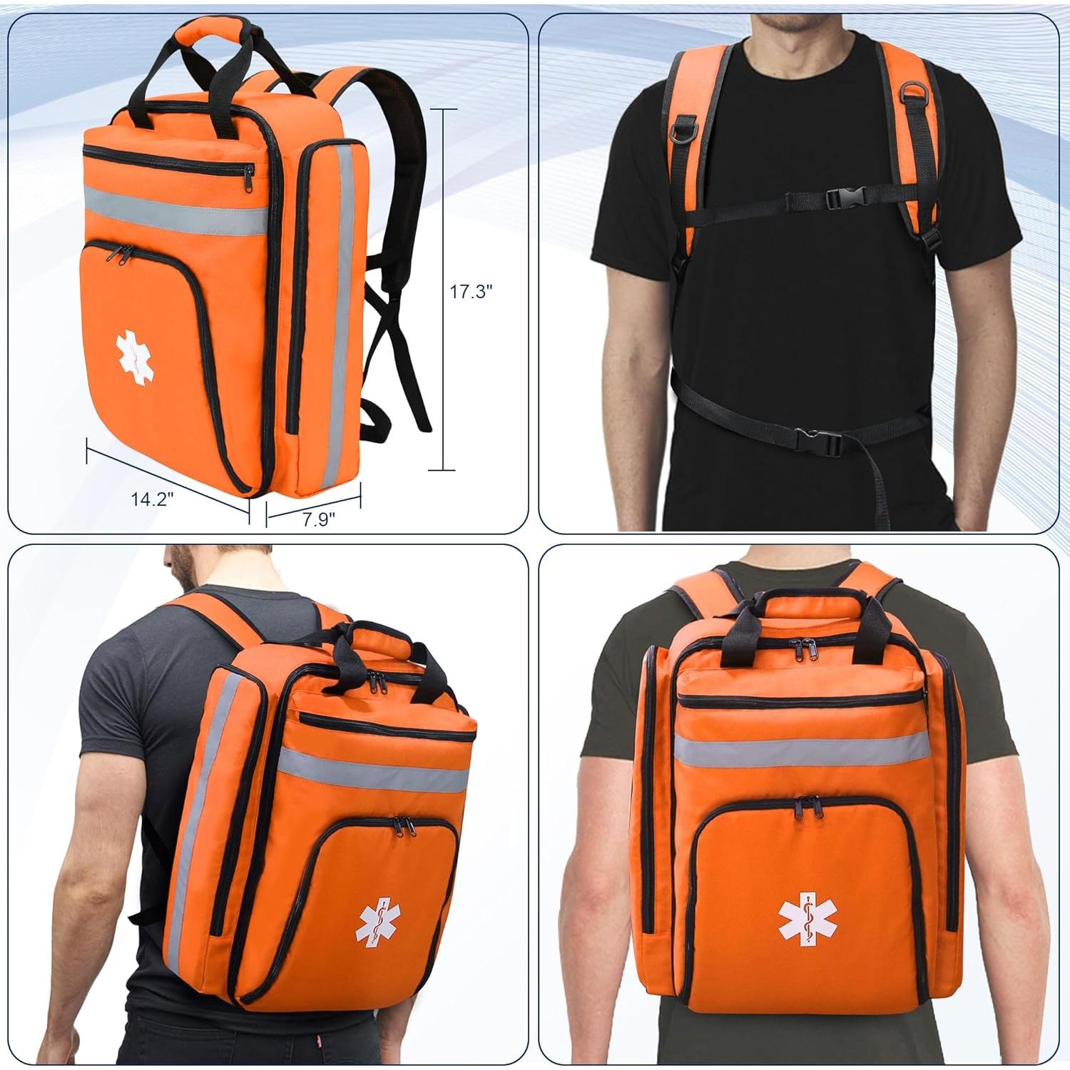 Bolsa de Primeros Auxilios Vacía JIDUODUO Naranja 0.83 kg