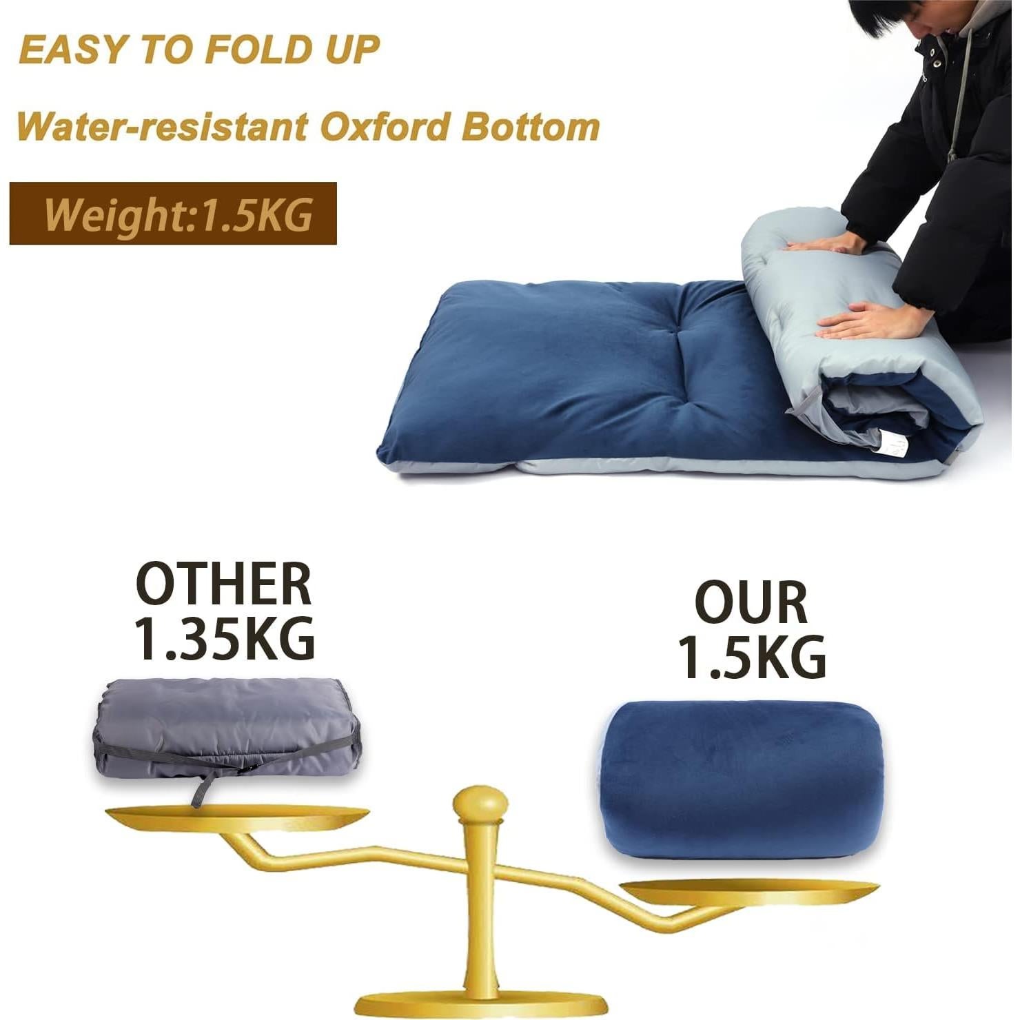 Almohadilla de Camping Gehannah 190x74cm Plegable Azul