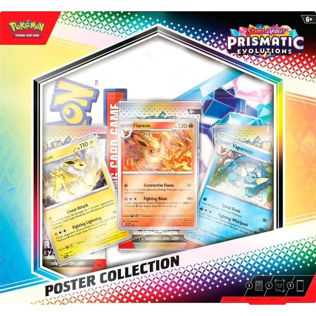 Colección Póster Evoluciones Prismáticas Pokémon TCG