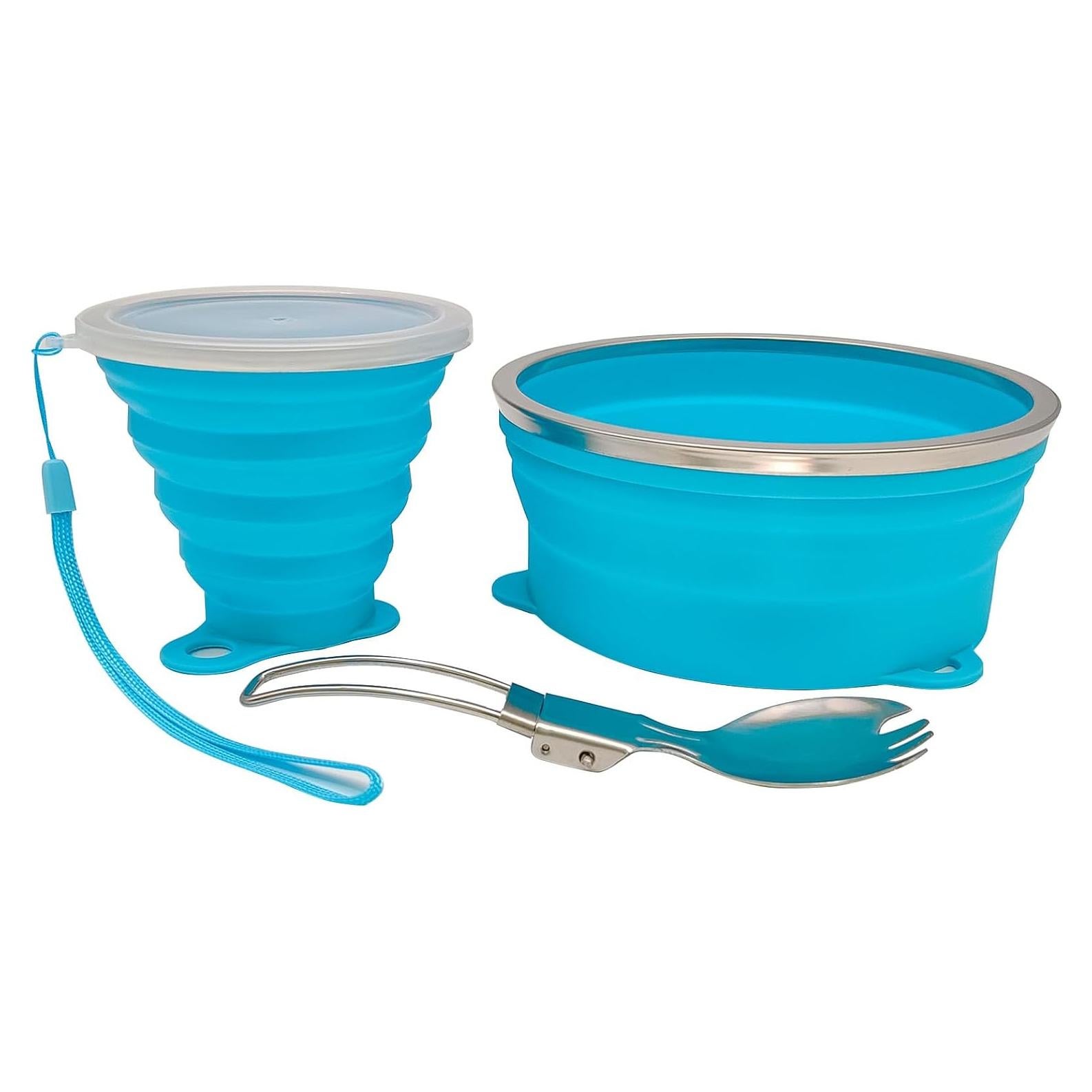 Kit de Comida Plegable Cagelya - Silicona Grado Alimenticio