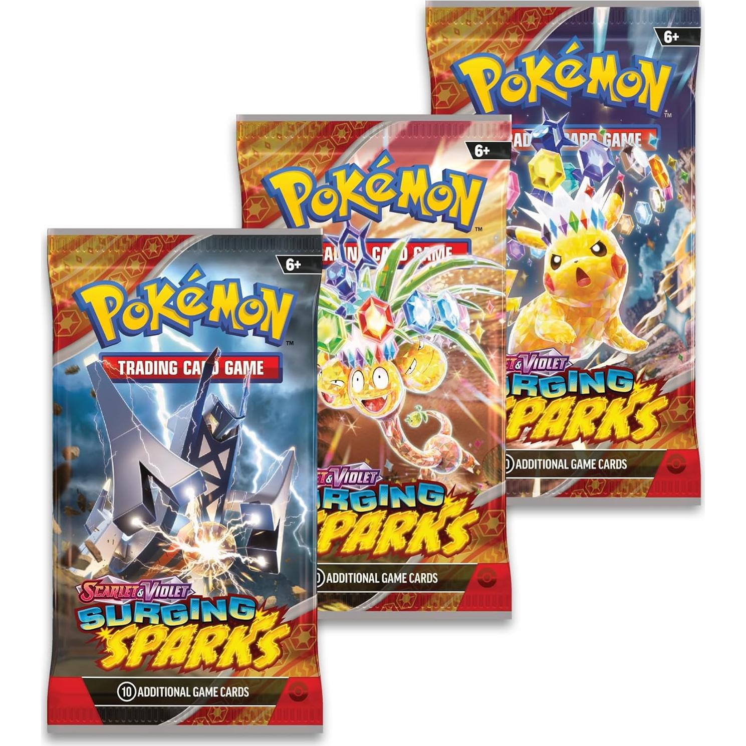 Pokémon TCG Escarlata y Púrpura 3 Paquetes Refuerzo