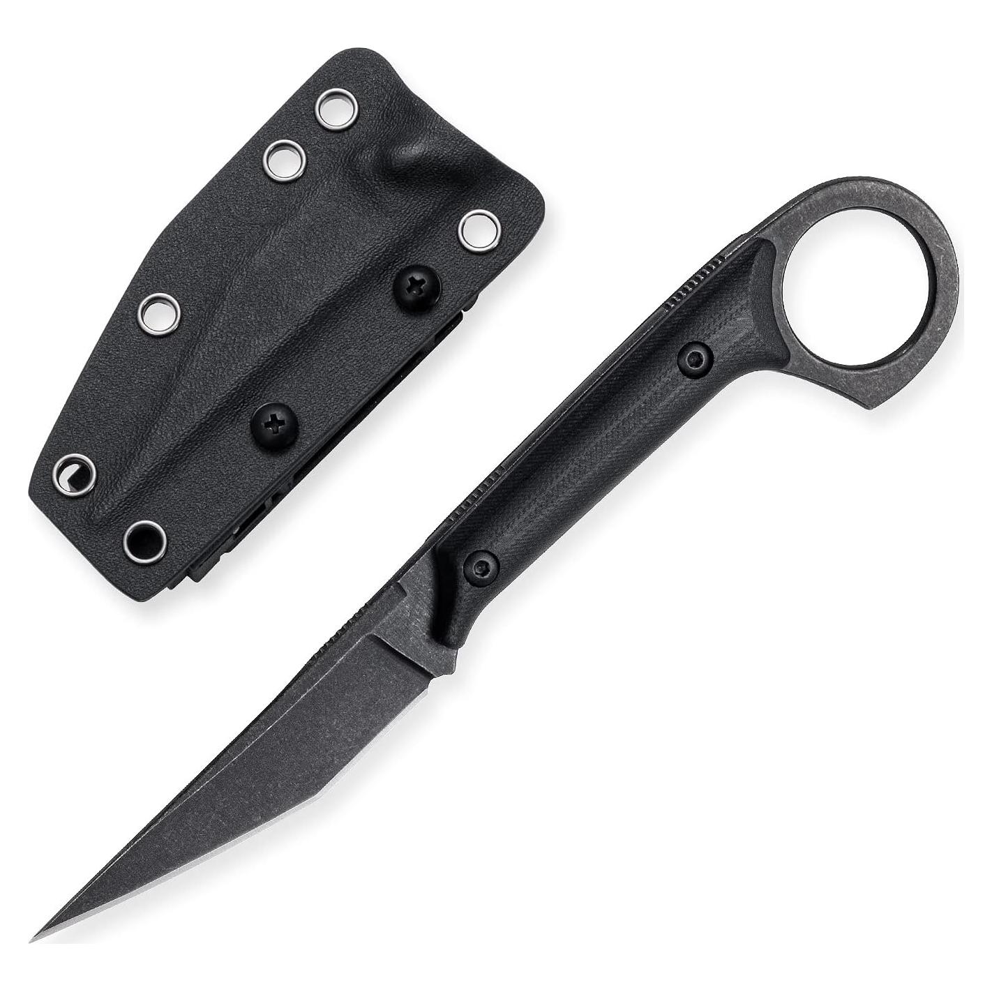 Cuchillo EDC Táctico OOULORE con Hoja D2 y Mango G10 Negro