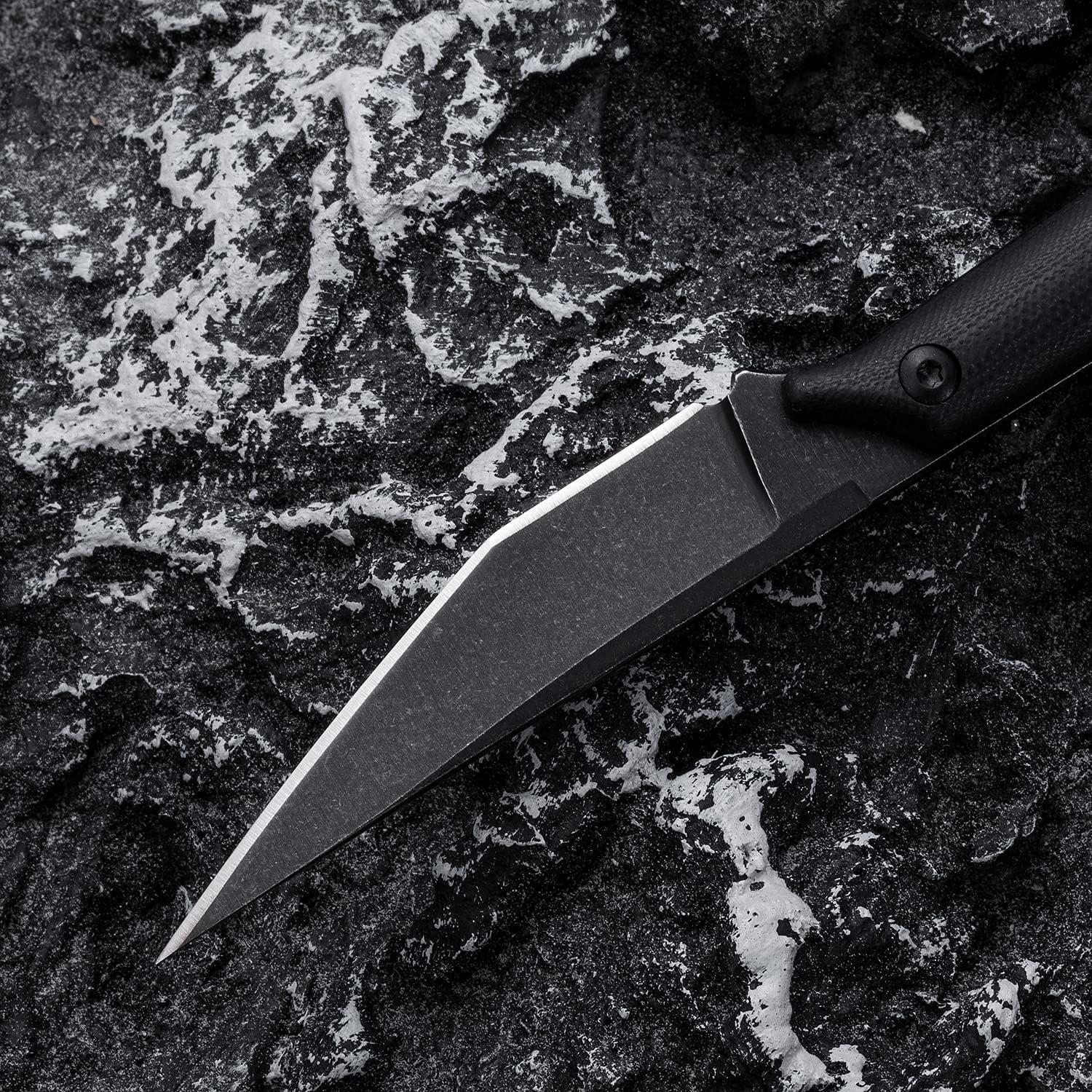 Cuchillo EDC Táctico OOULORE con Hoja D2 y Mango G10 Negro