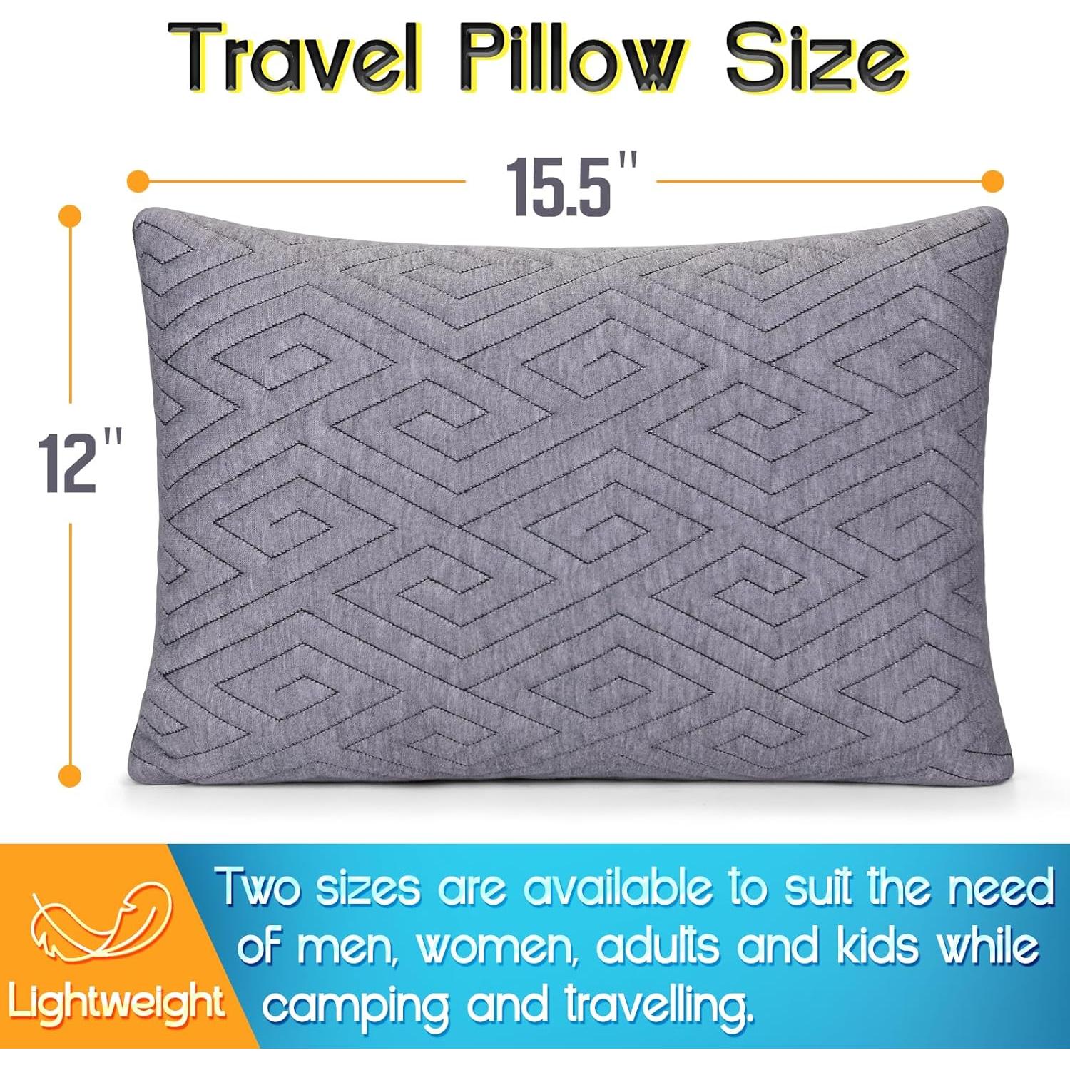 Almohada de Viaje 1 MIDDLE ONE con Espuma Memoria 39x30 cm