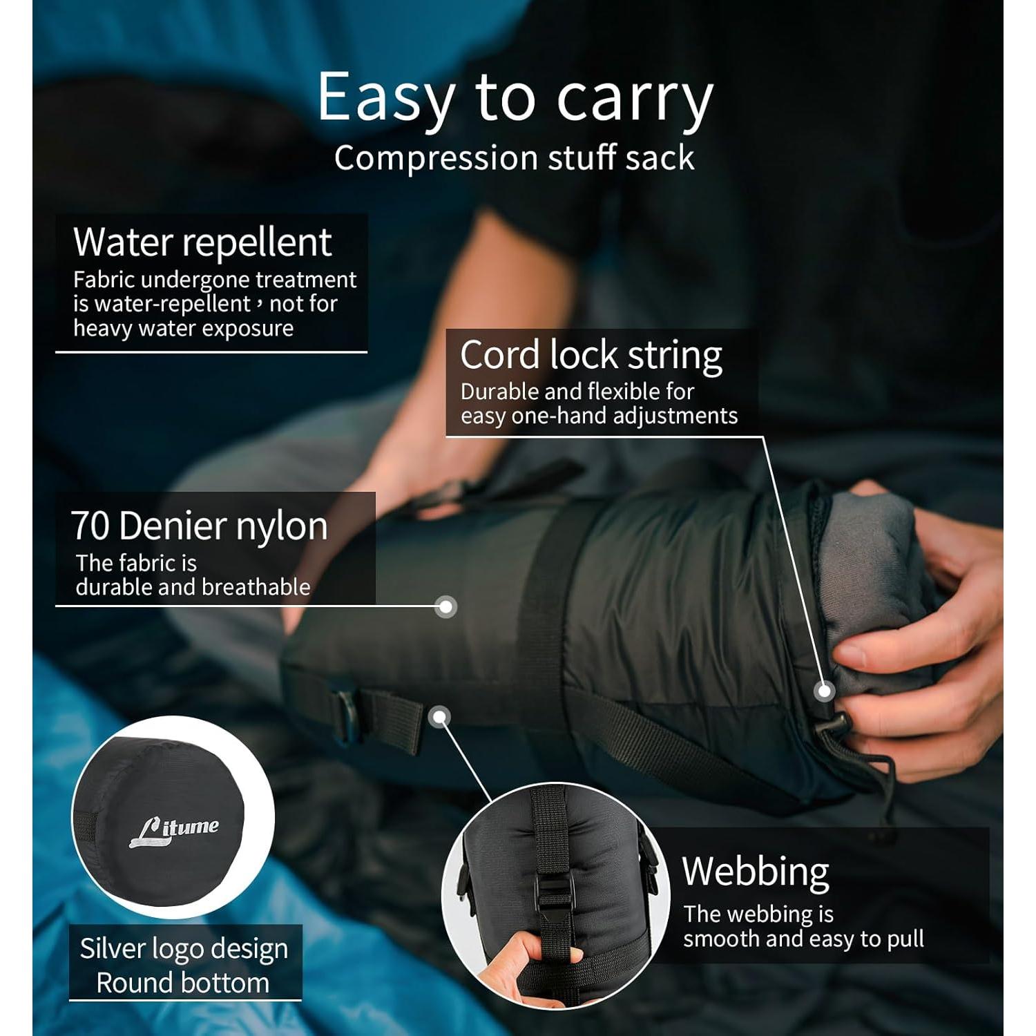 Forro de Saco de Dormir Litume E629 Franela 215x81cm