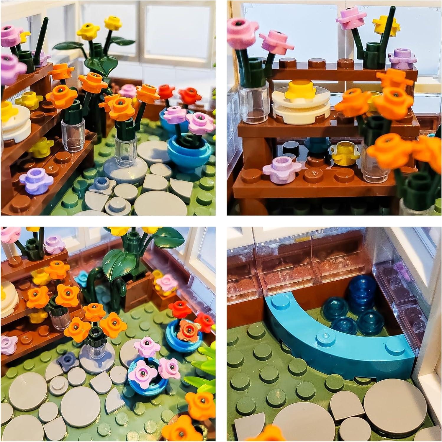 Conjunto de Construcción Casa de Flores Blancas QLT 639 Pcs