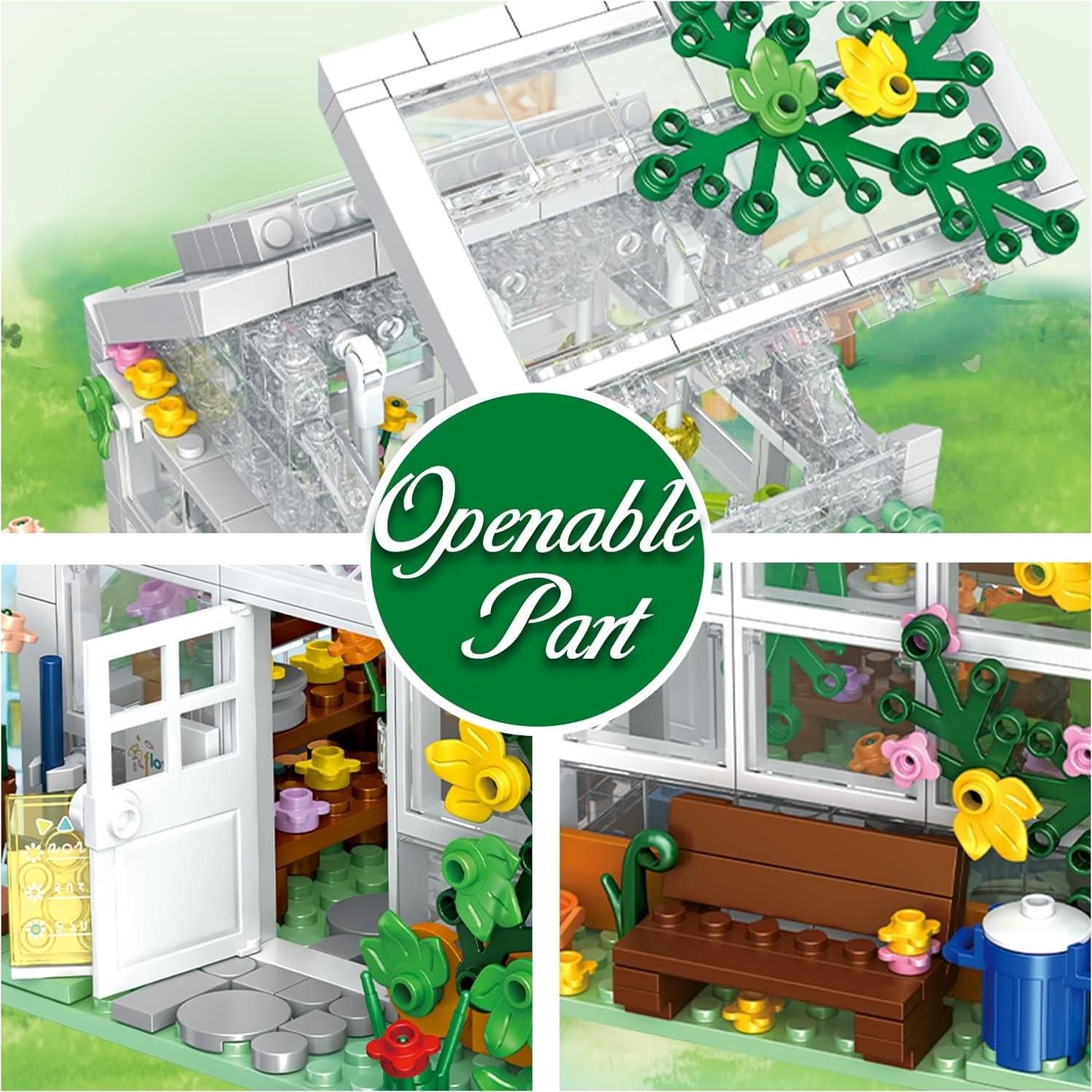 Conjunto de Construcción Casa de Flores Blancas QLT 639 Pcs