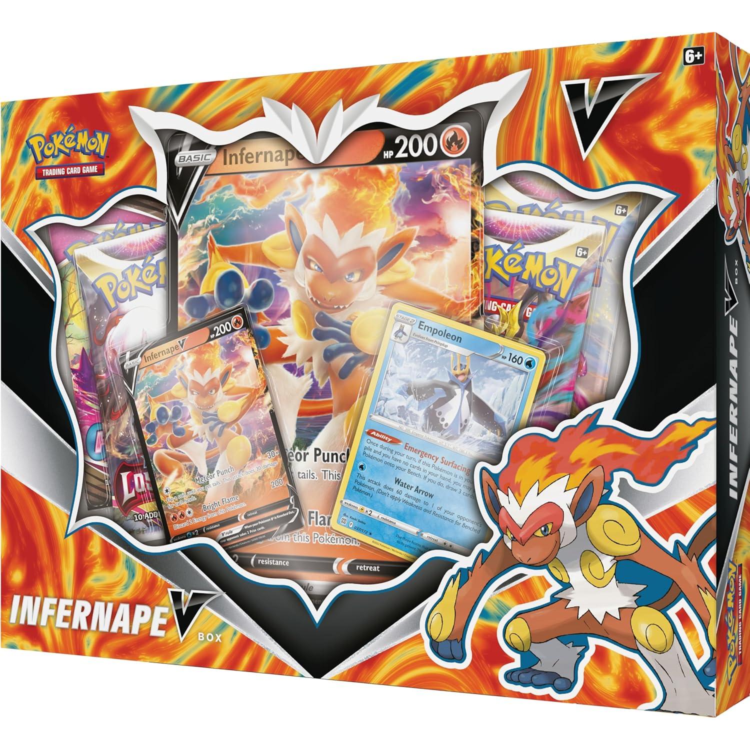 Cajas de Cartas Pokémon Infernape V - 1 Carta Foil + 4 Paquetes