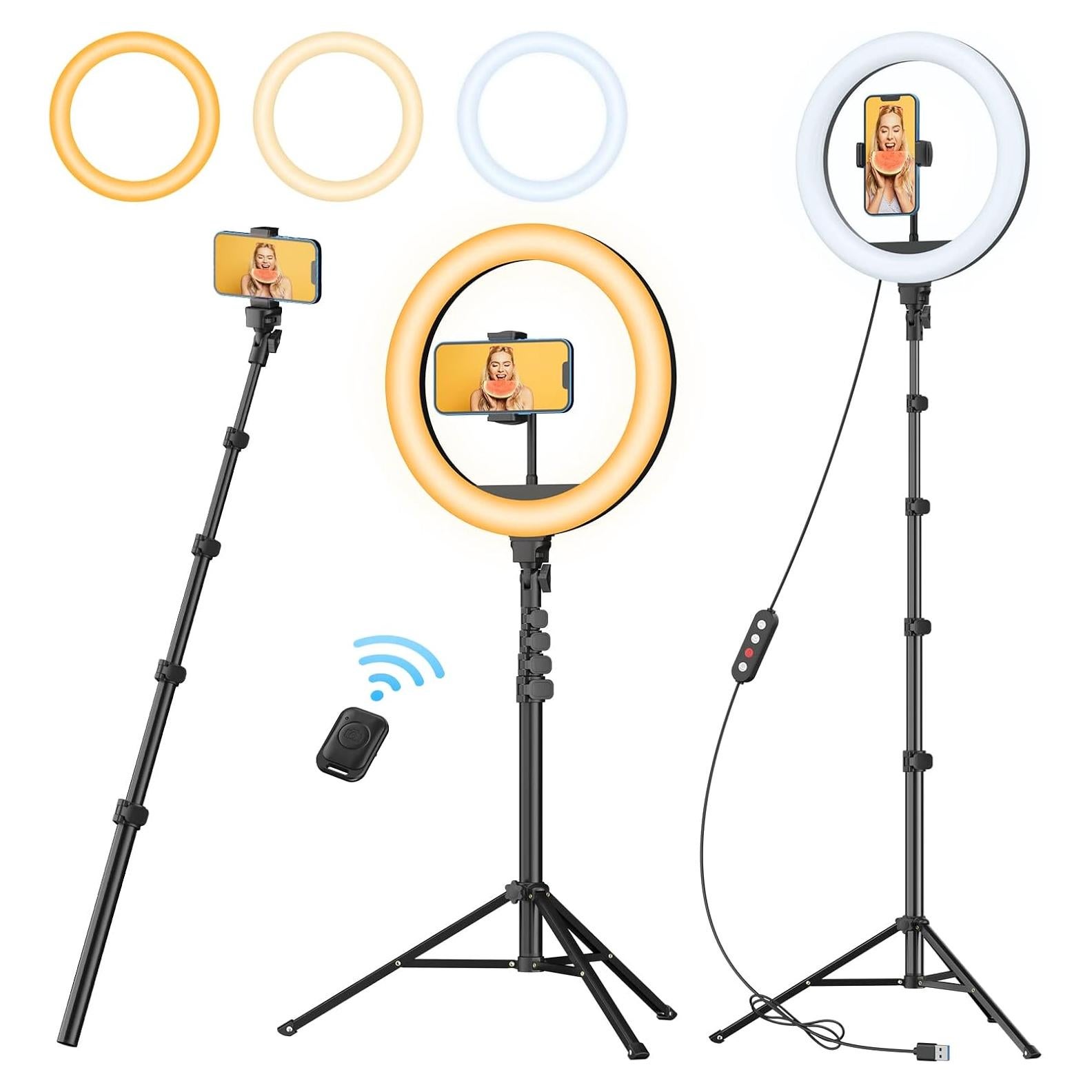 Luz de Anillo TODI 30 cm con Trípode Ajustable 160 cm