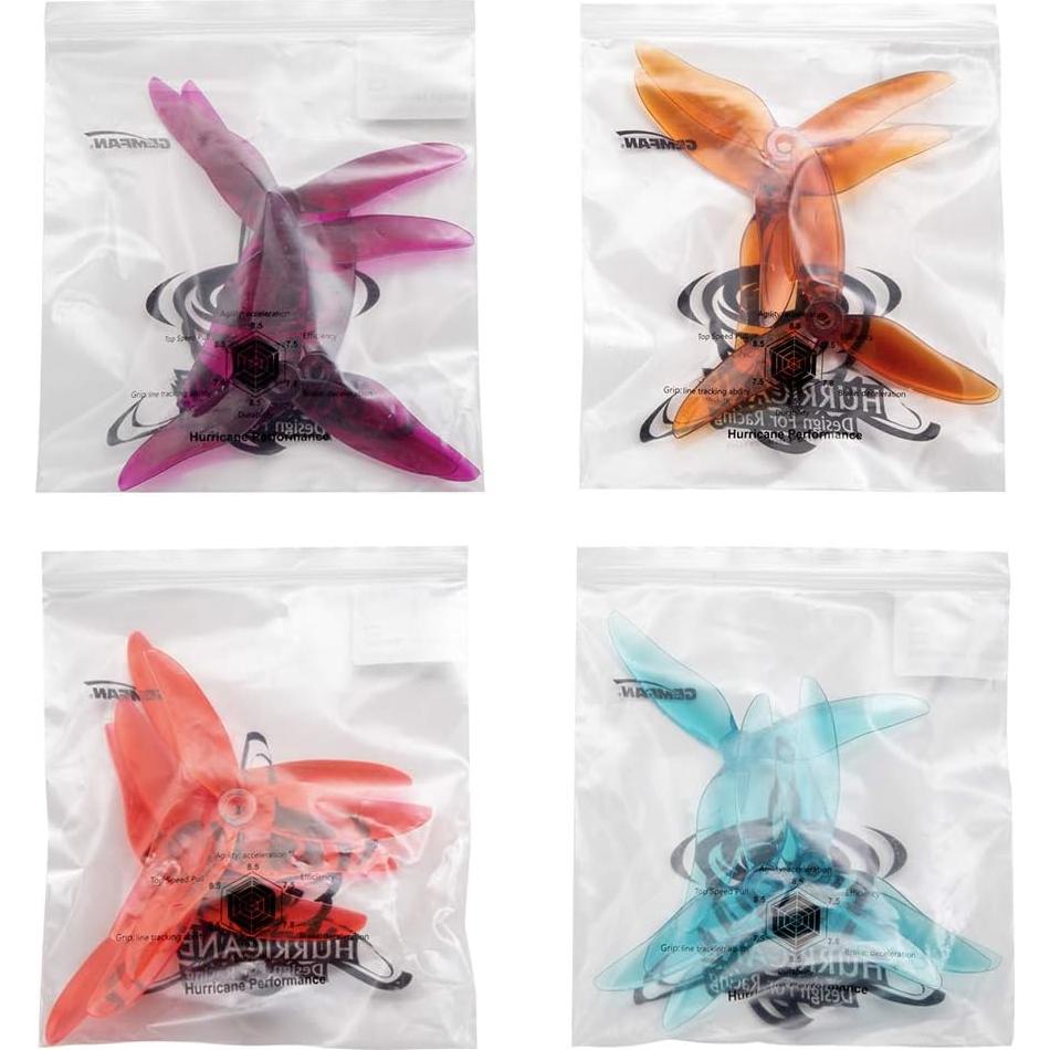 Hélices de 5" Gemfan 51499 para Drones FPV - 16 Piezas