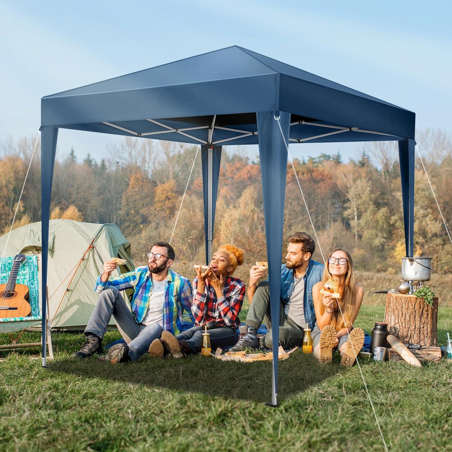 Carpa Pop Up VINGLI 1.98x1.98m Azul Resistente al Agua