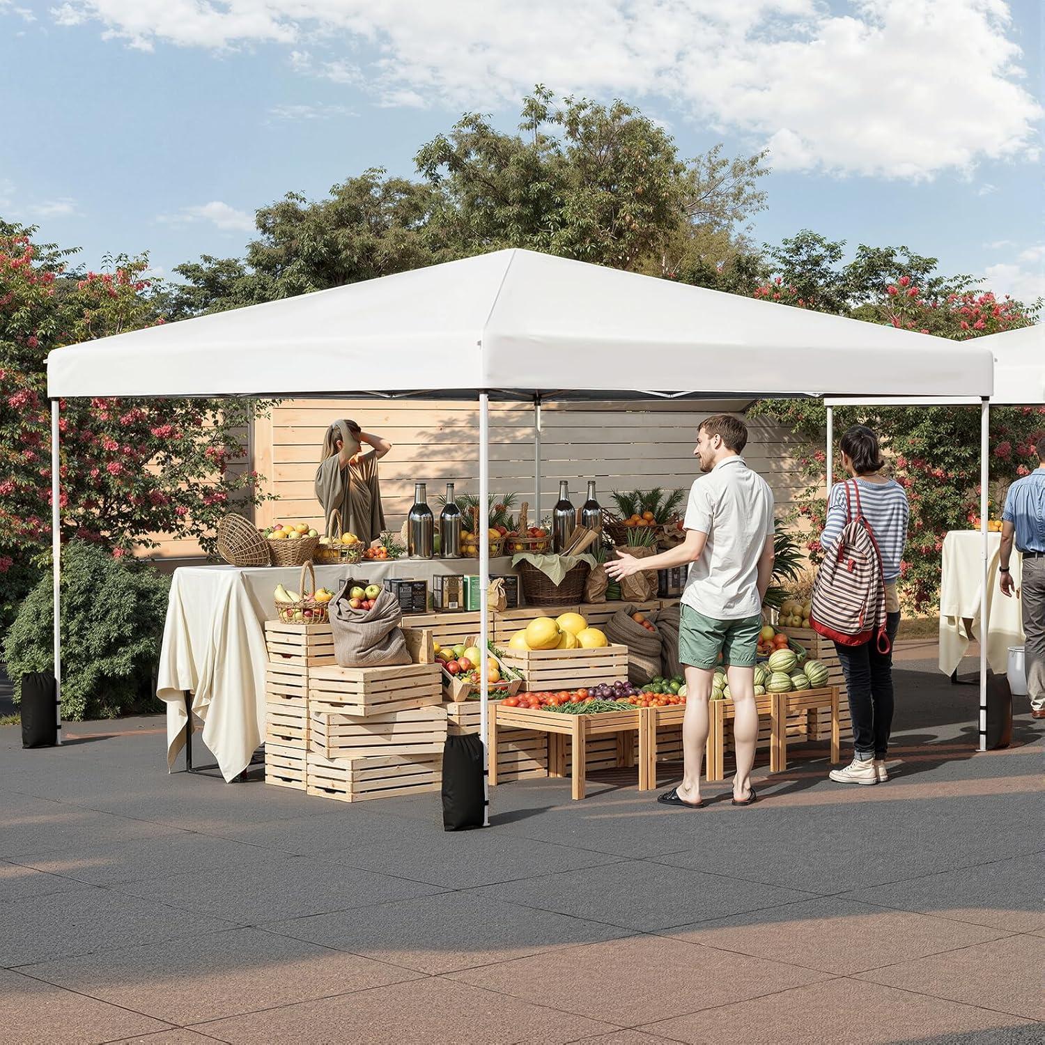 Carpa Plegable EROMMY 3.66x3.66m Impermeable con Accesorios