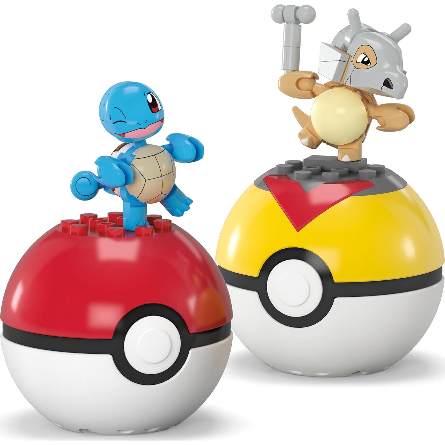Juguetes de Construcción MEGA Pokémon Squirtle y Cubone 45 Piezas