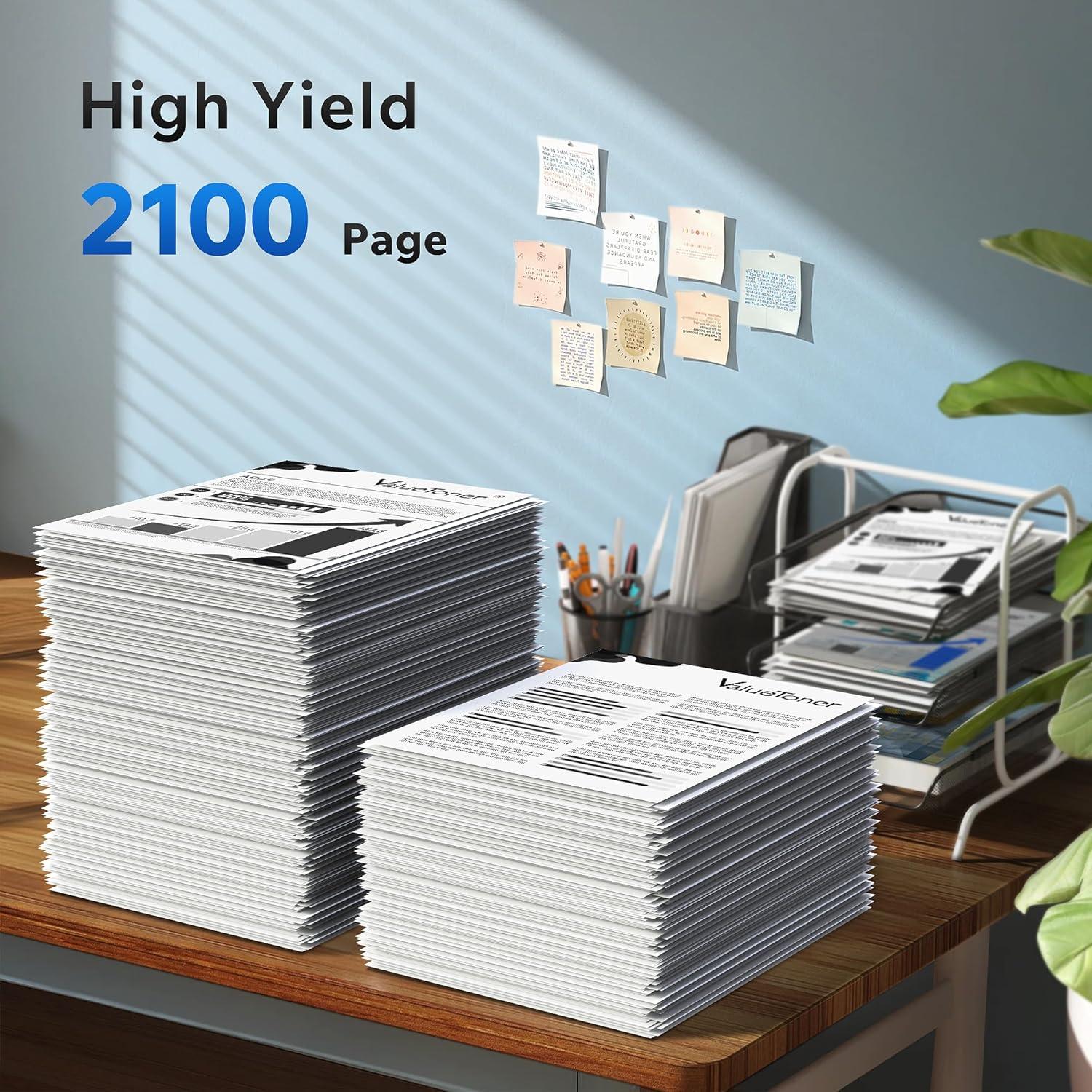 Cartucho de Tóner Negro Valuetoner CRG128 Compatible 4-Pack