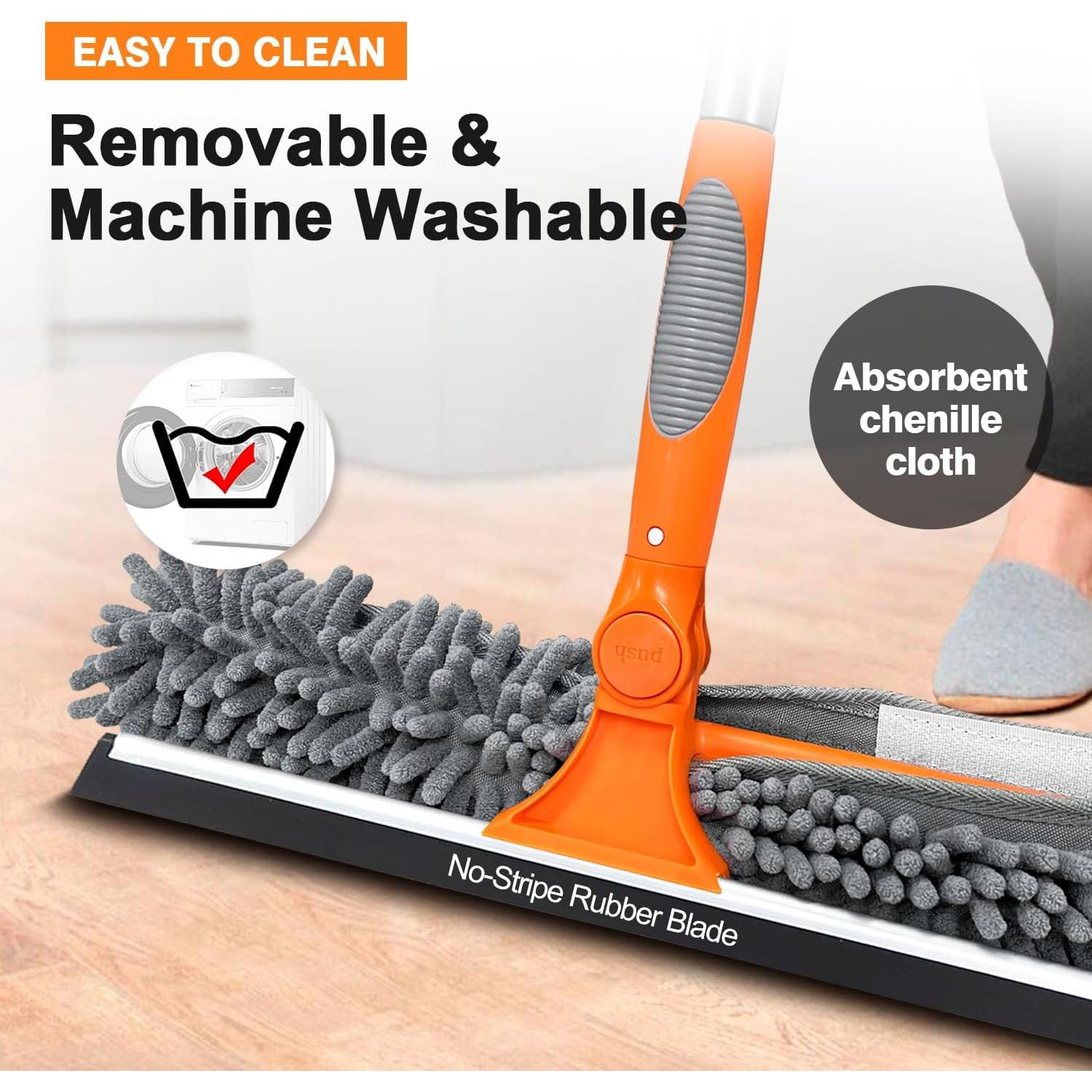 Limpiaparabrisas 2 en 1 ARTIPOLY 14" con palo extensible 5-12 pies