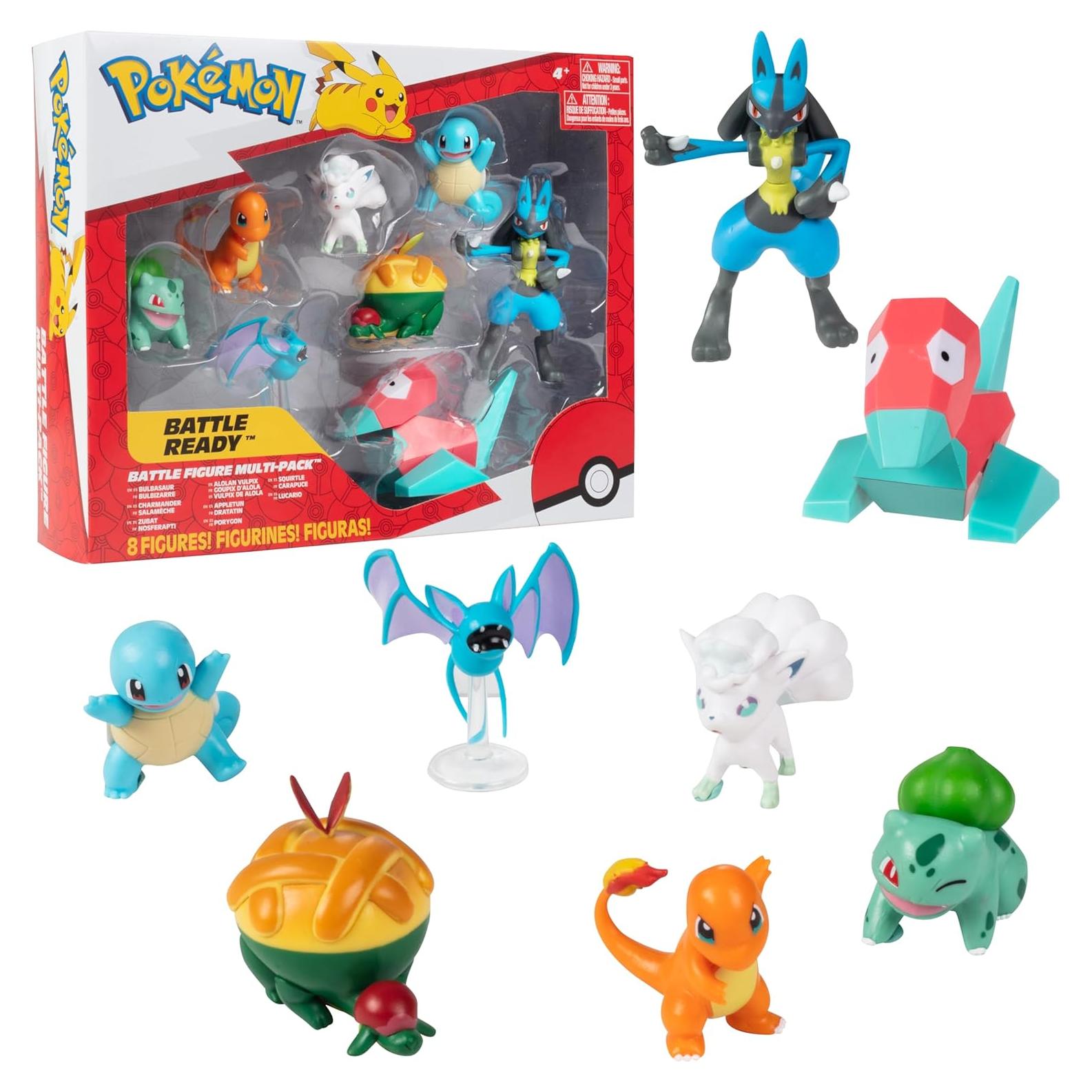 Conjunto de Figuras de Batalla Pokémon Jazwares 8 Piezas