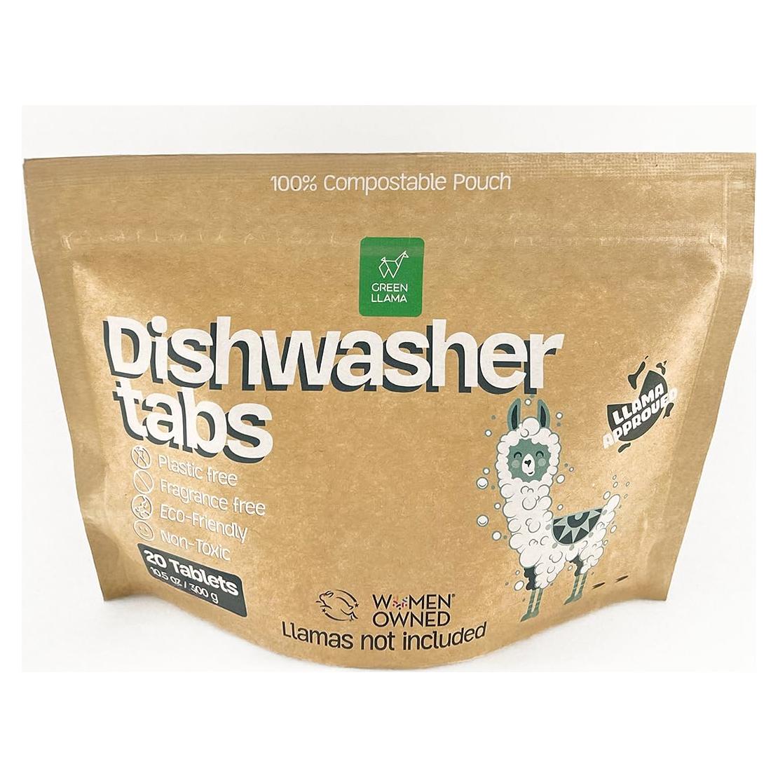 Tabletas para Lavavajillas Green Llama 20 Unidades Eco-Amigables