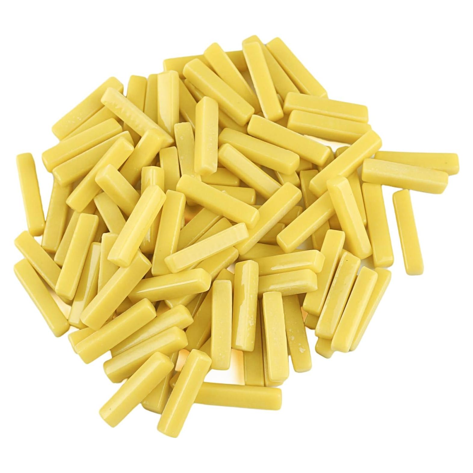 Azulejos de mosaico de vidrio amarillo Youway 150g para manualidades