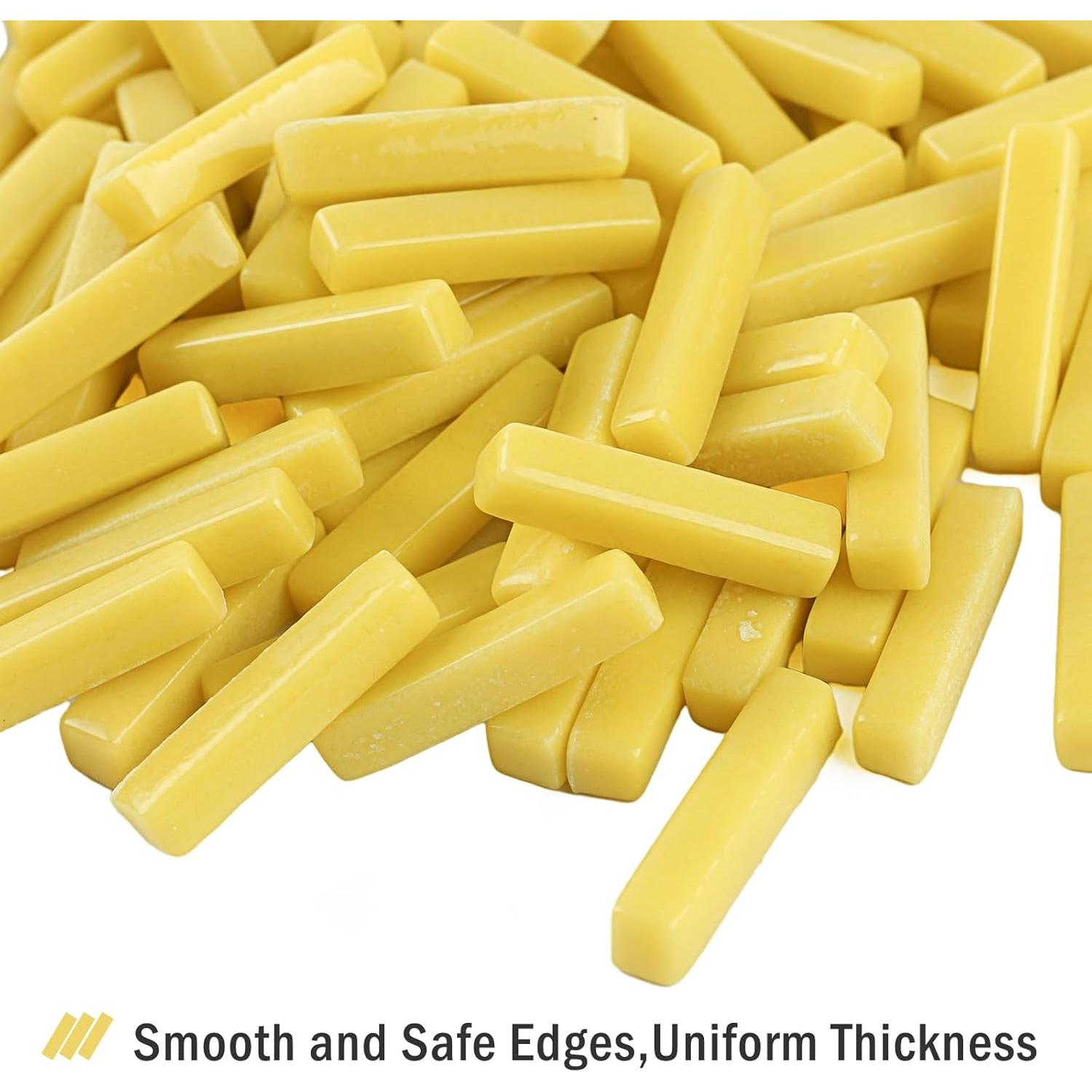 Azulejos de mosaico de vidrio amarillo Youway 150g para manualidades