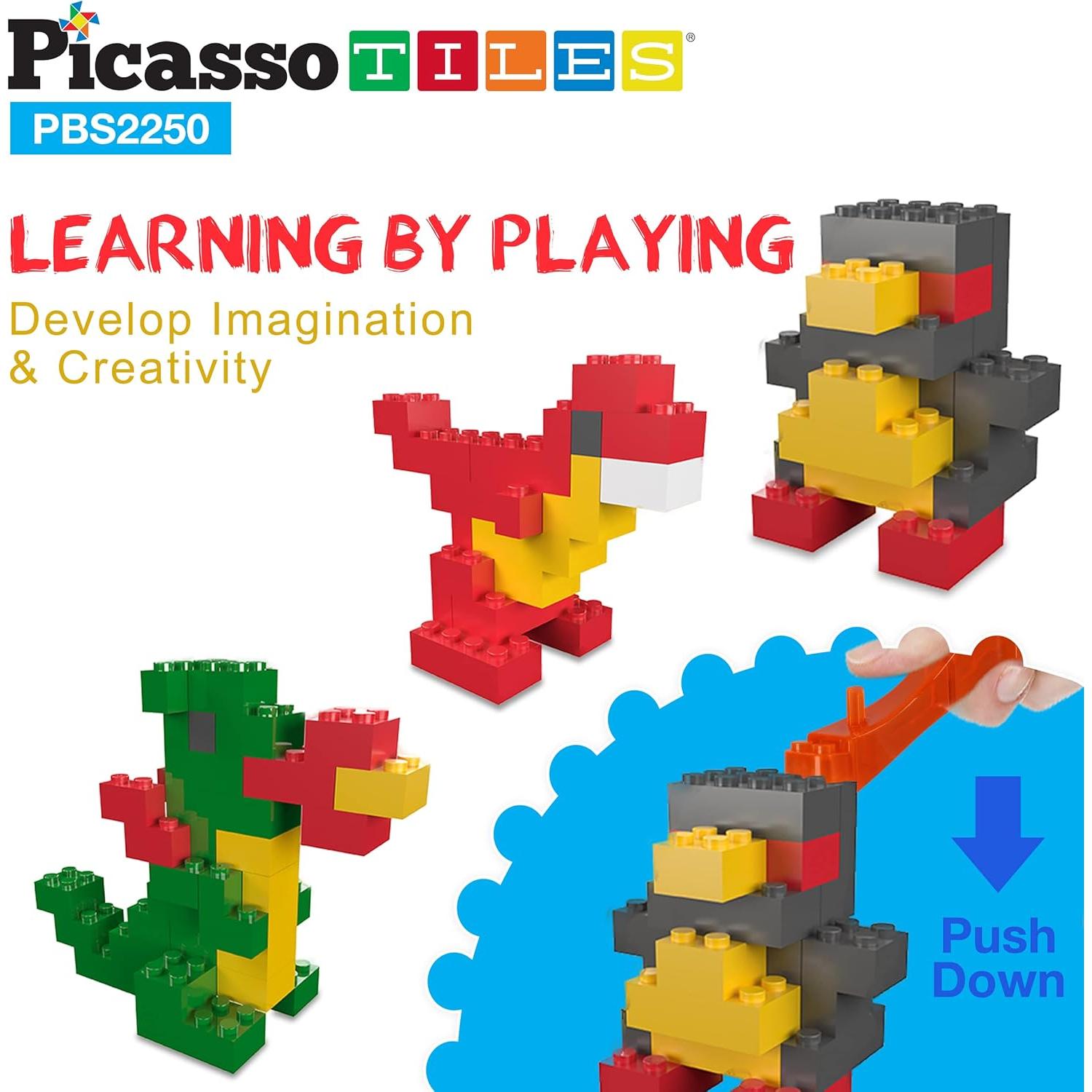 PicassoTiles 2250 Piezas Bloques de Construcción Creativos