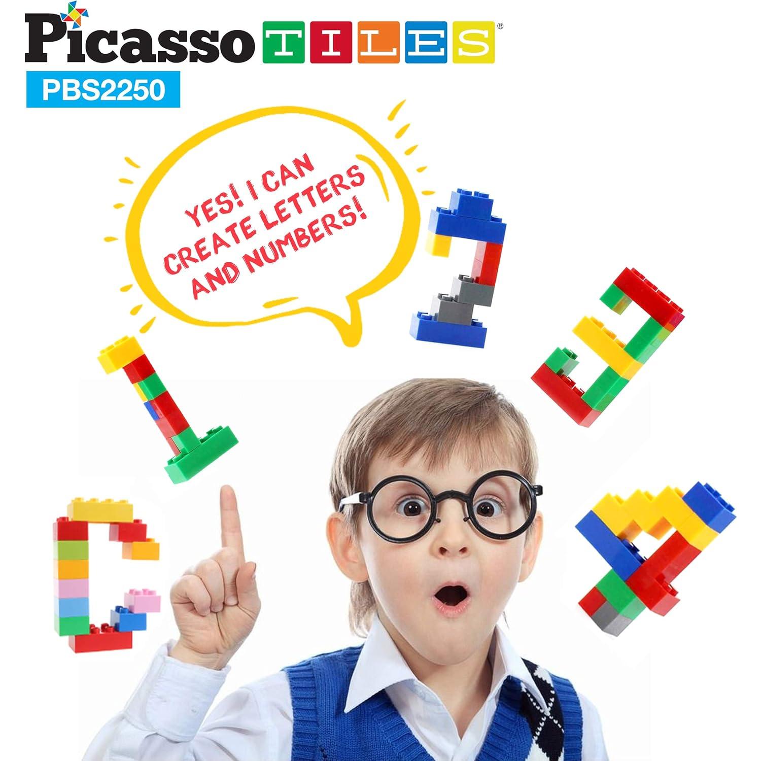 PicassoTiles 2250 Piezas Bloques de Construcción Creativos