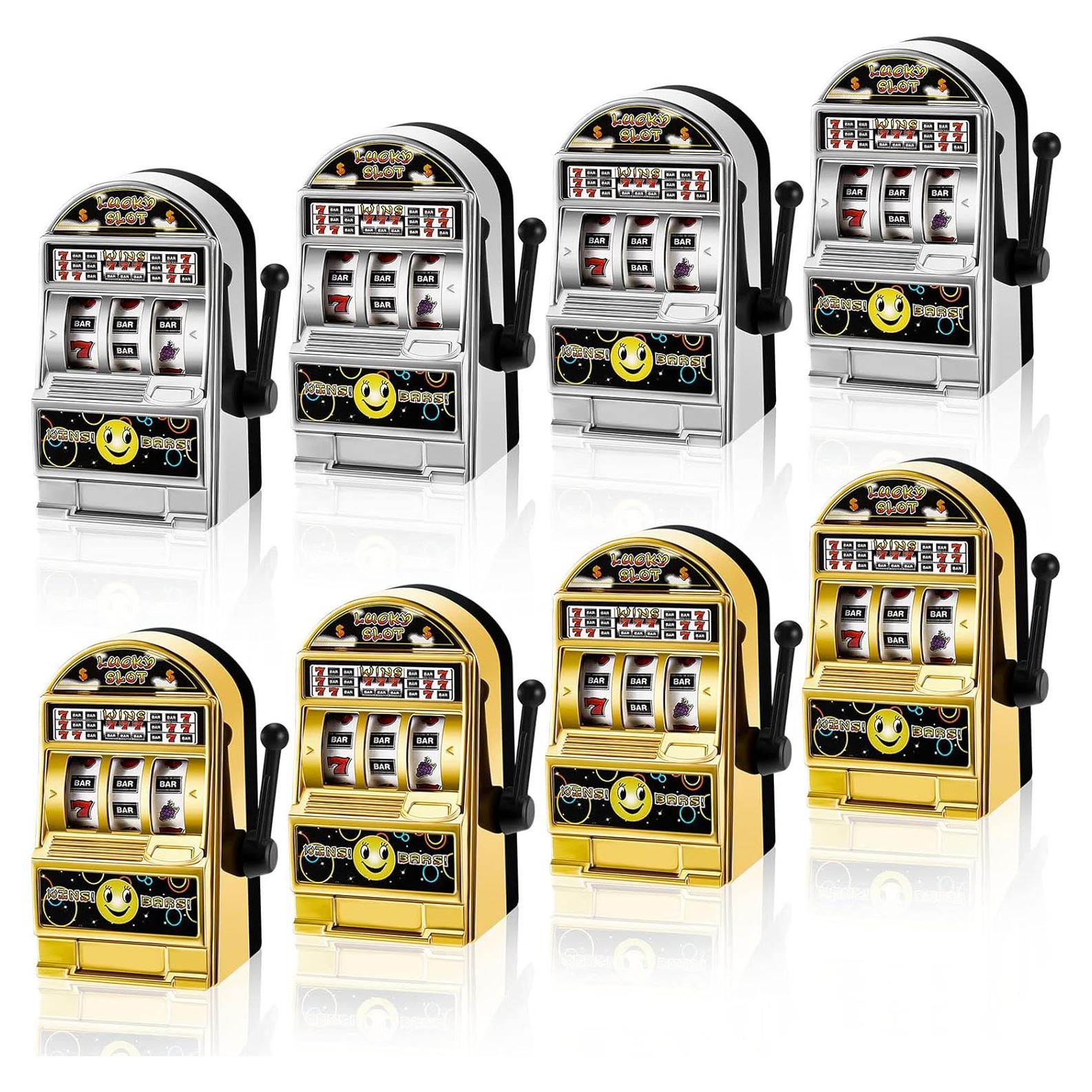 Deekin Mini Máquina Traga Monedas 12 Pcs Juguete Dorado Plateado