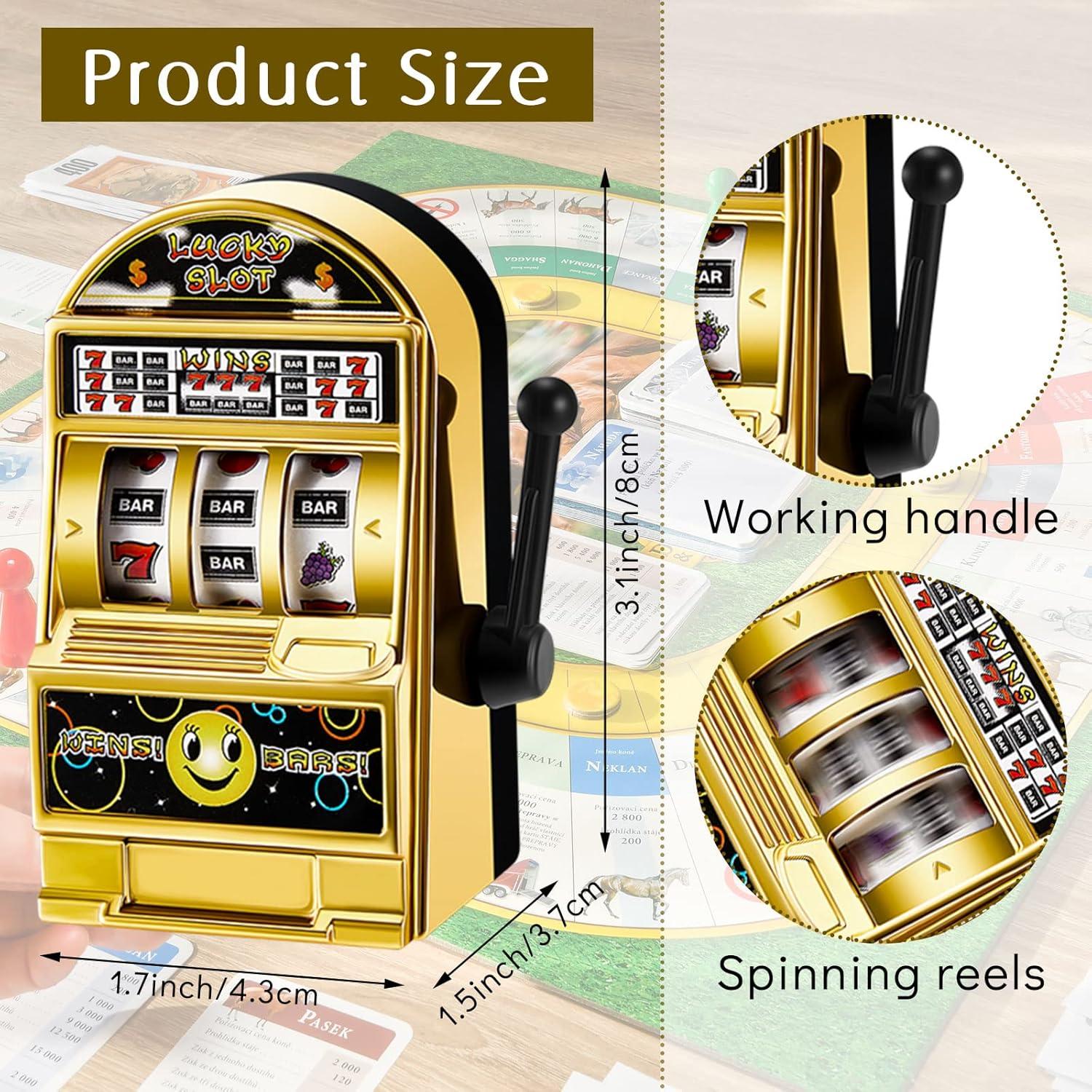 Deekin Mini Máquina Traga Monedas 12 Pcs Juguete Dorado Plateado