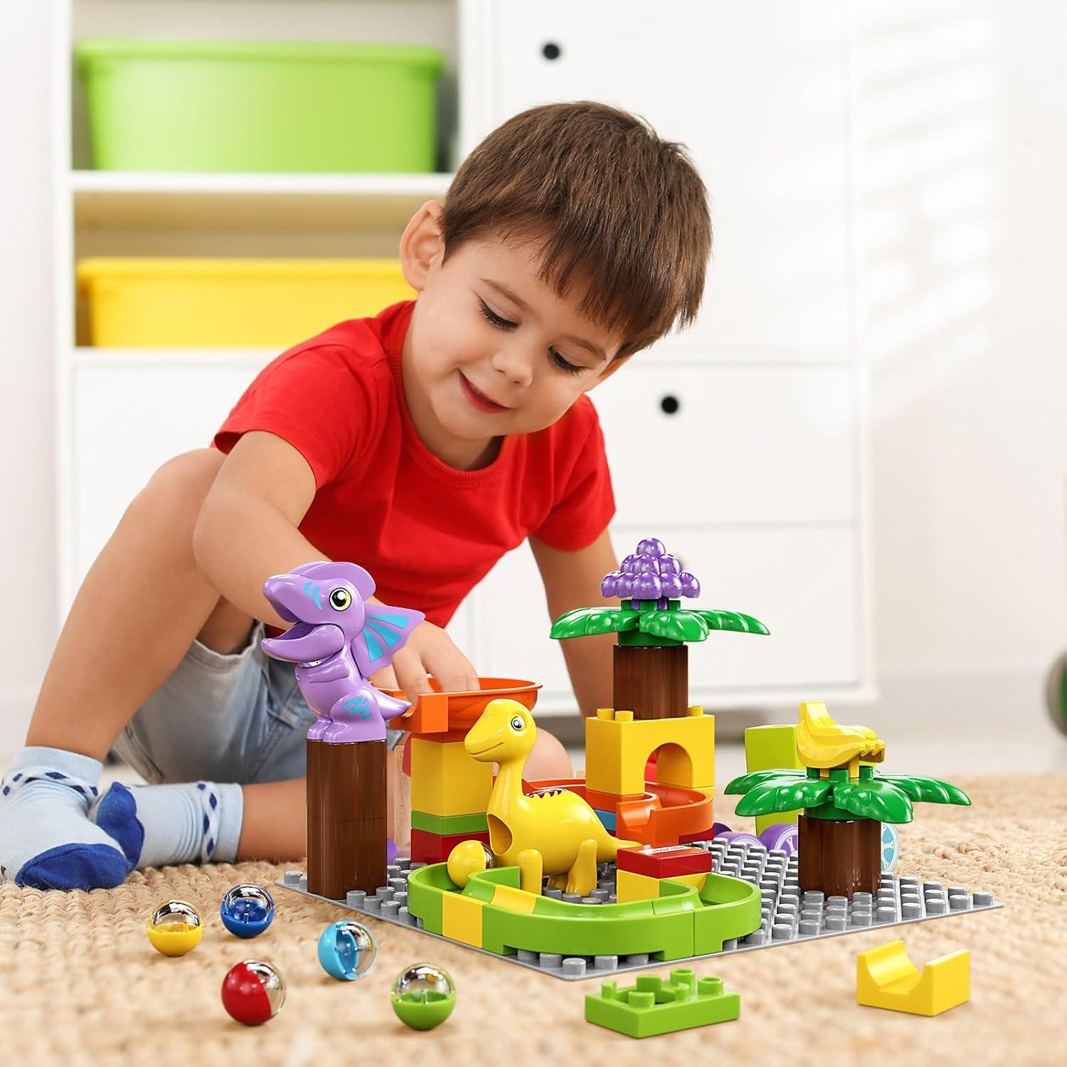 Bloques de Construcción Dinosaurios Burgkidz 0.88kg Pista STEM 3-8 años