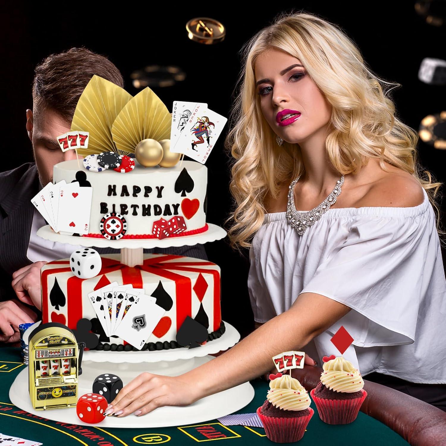 Juego de Decoraciones para Pasteles de Casino Hxezoc 43 Piezas