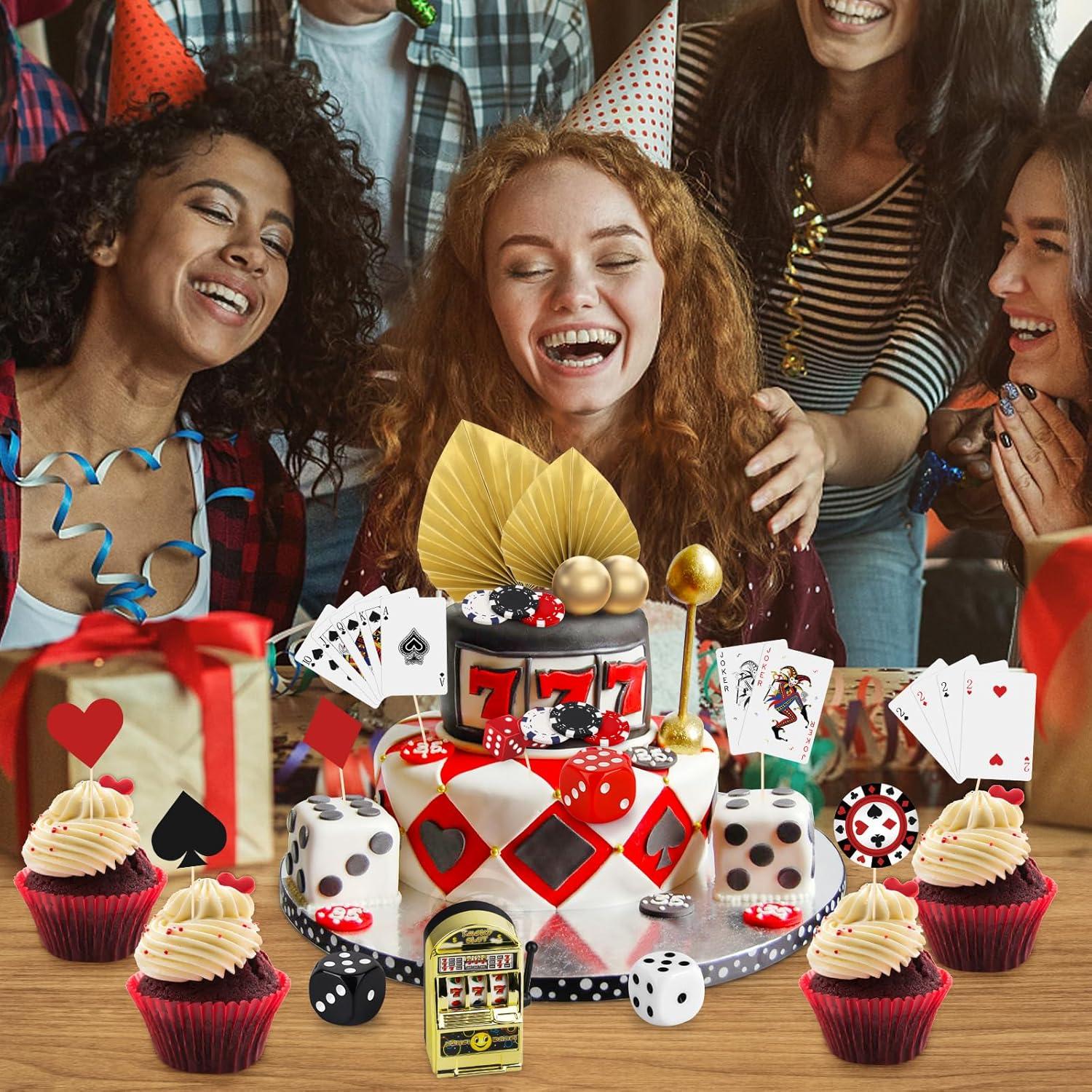 Juego de Decoraciones para Pasteles de Casino Hxezoc 43 Piezas