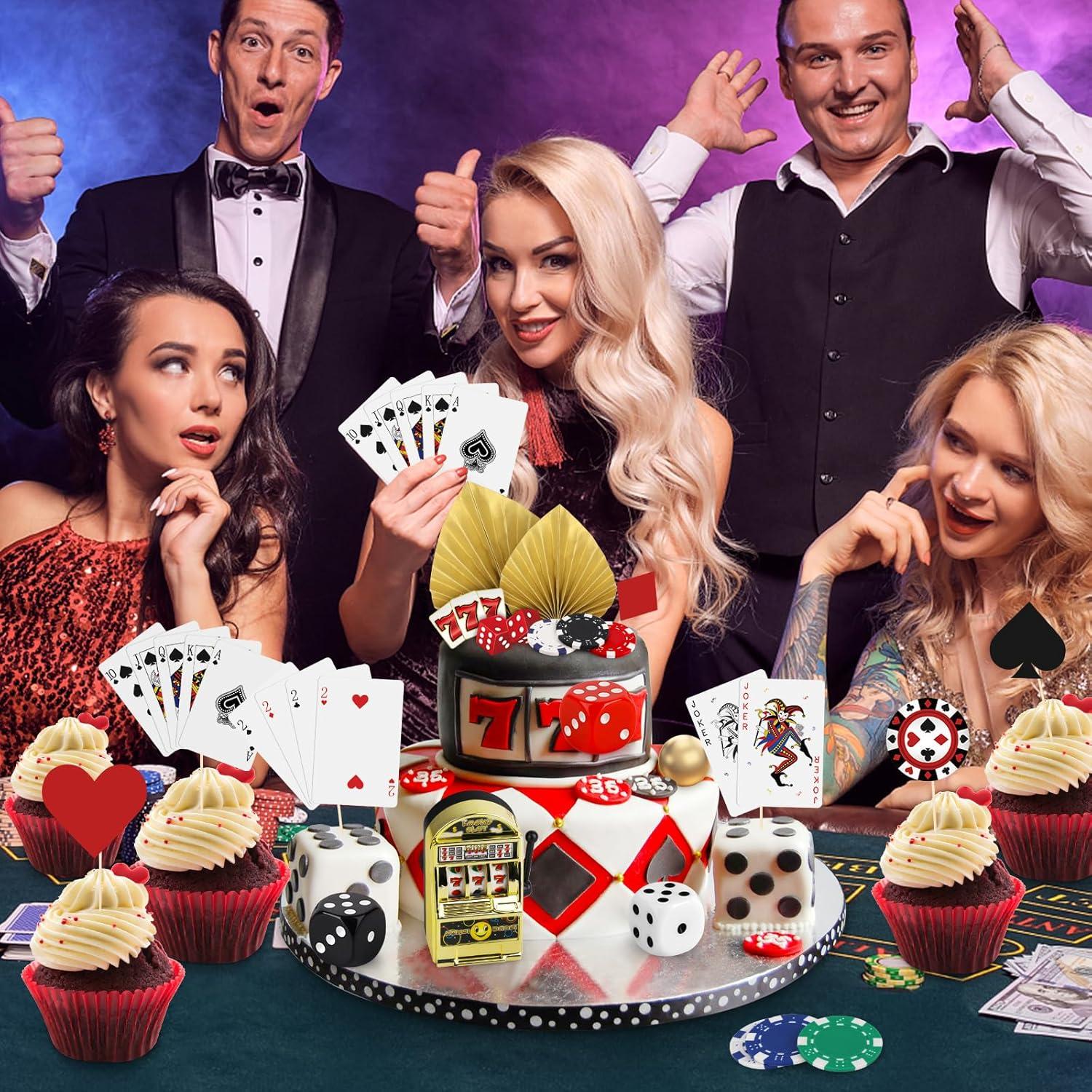 Juego de Decoraciones para Pasteles de Casino Hxezoc 43 Piezas