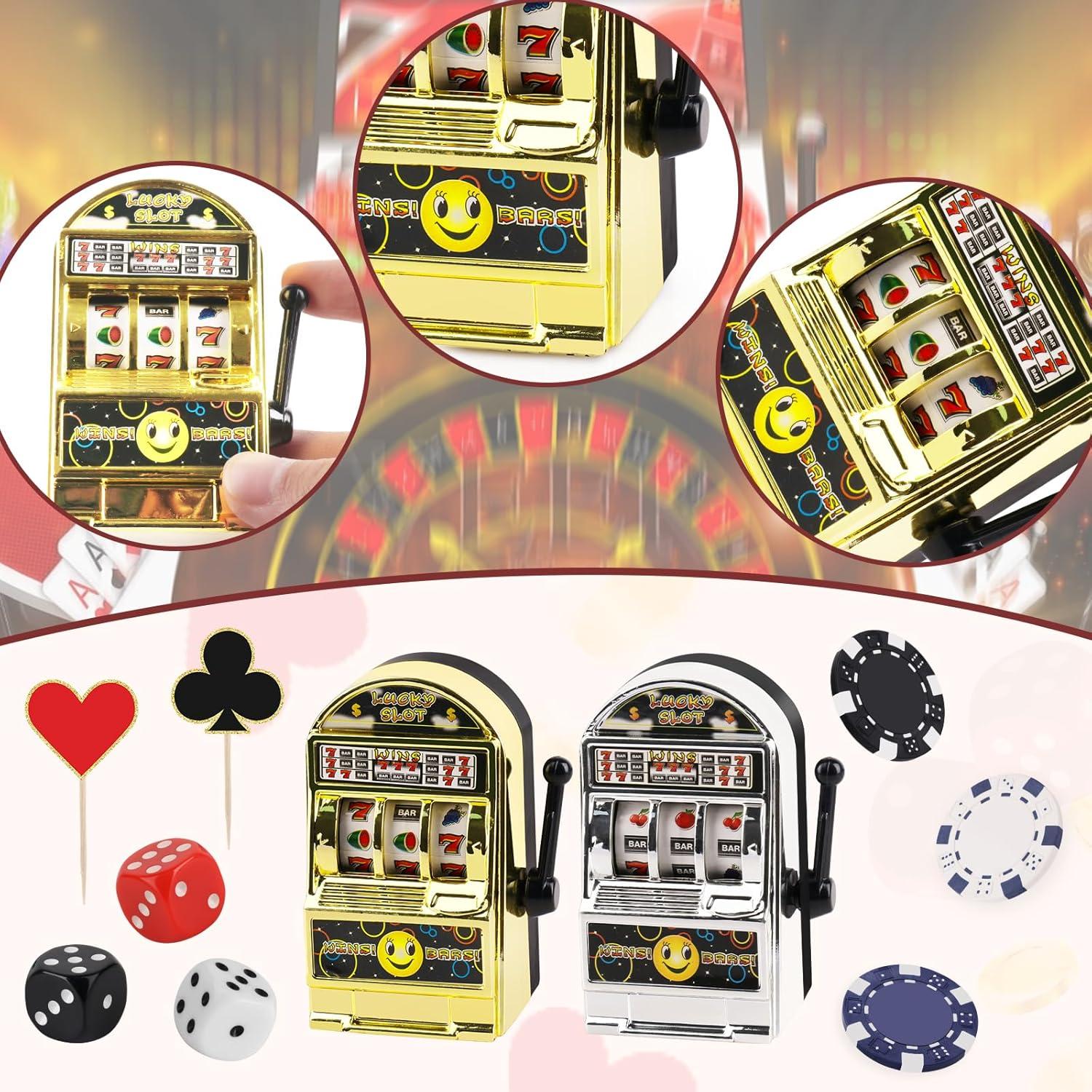 Juego de 24 Piezas Decoración Pasteles Casino Atiloy