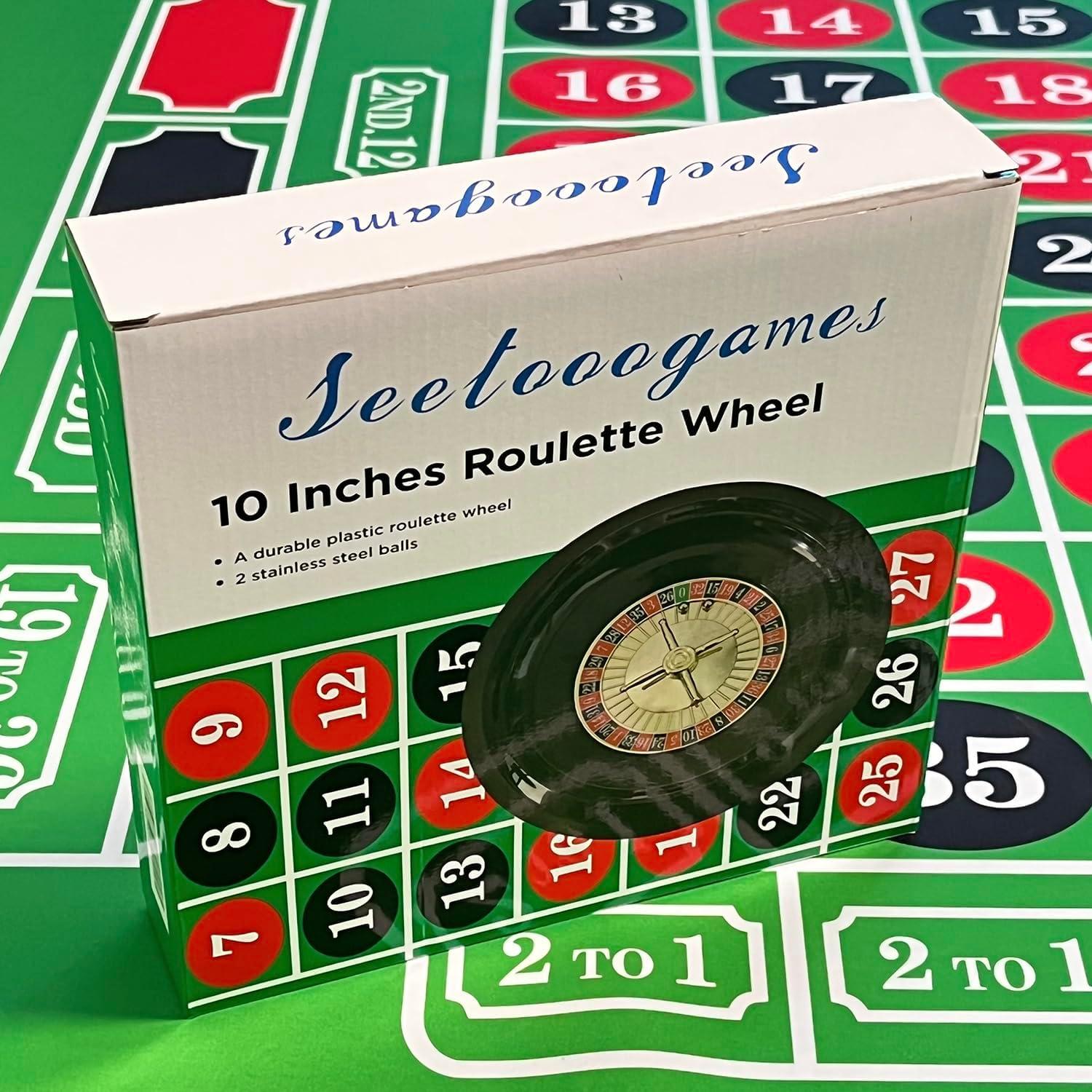 Rueda de Ruleta 25,4 cm SEETOOOGAMES con 2 Bolas