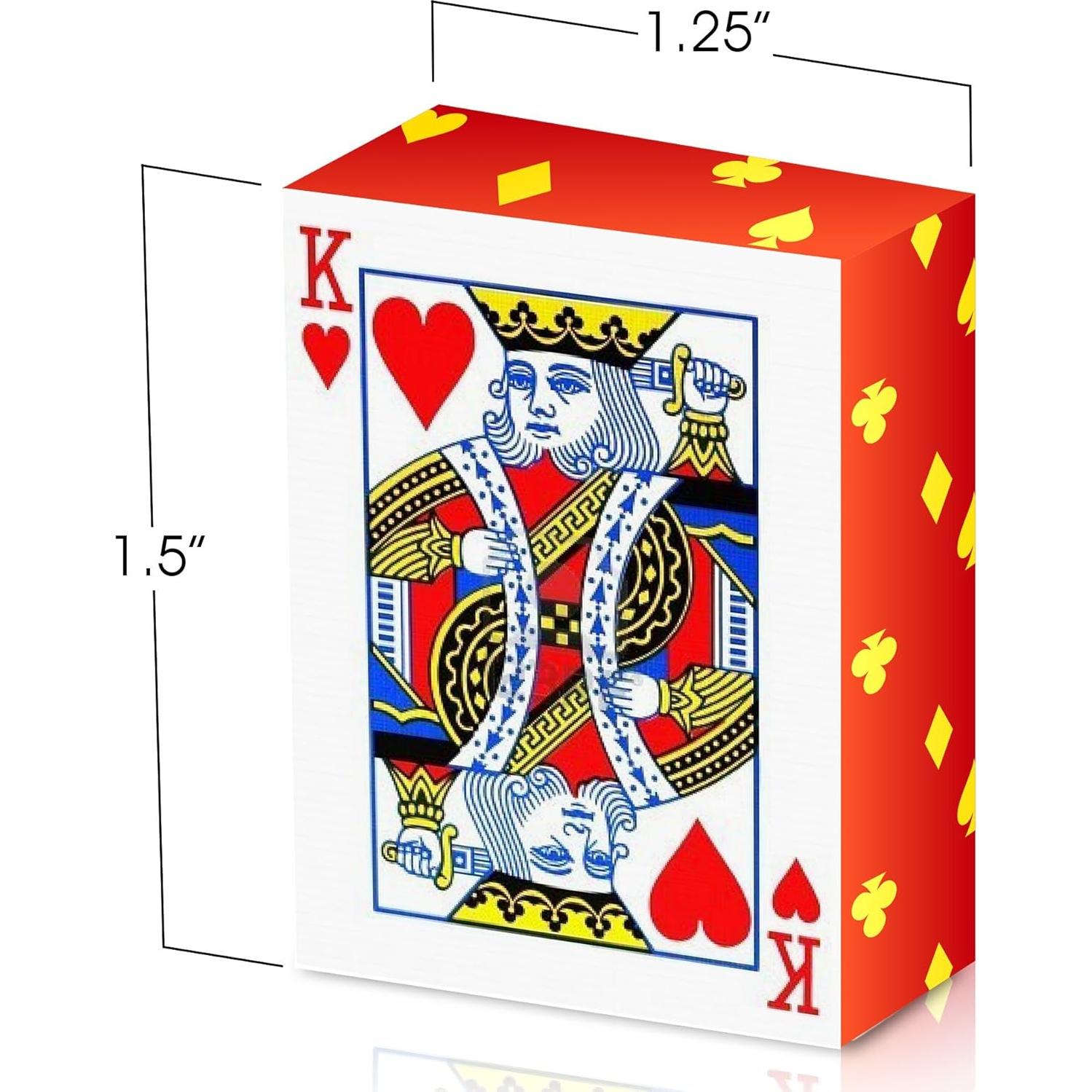 Gamie Mini Cartas de Juego - 20 Barajas de Póker 3.81 cm