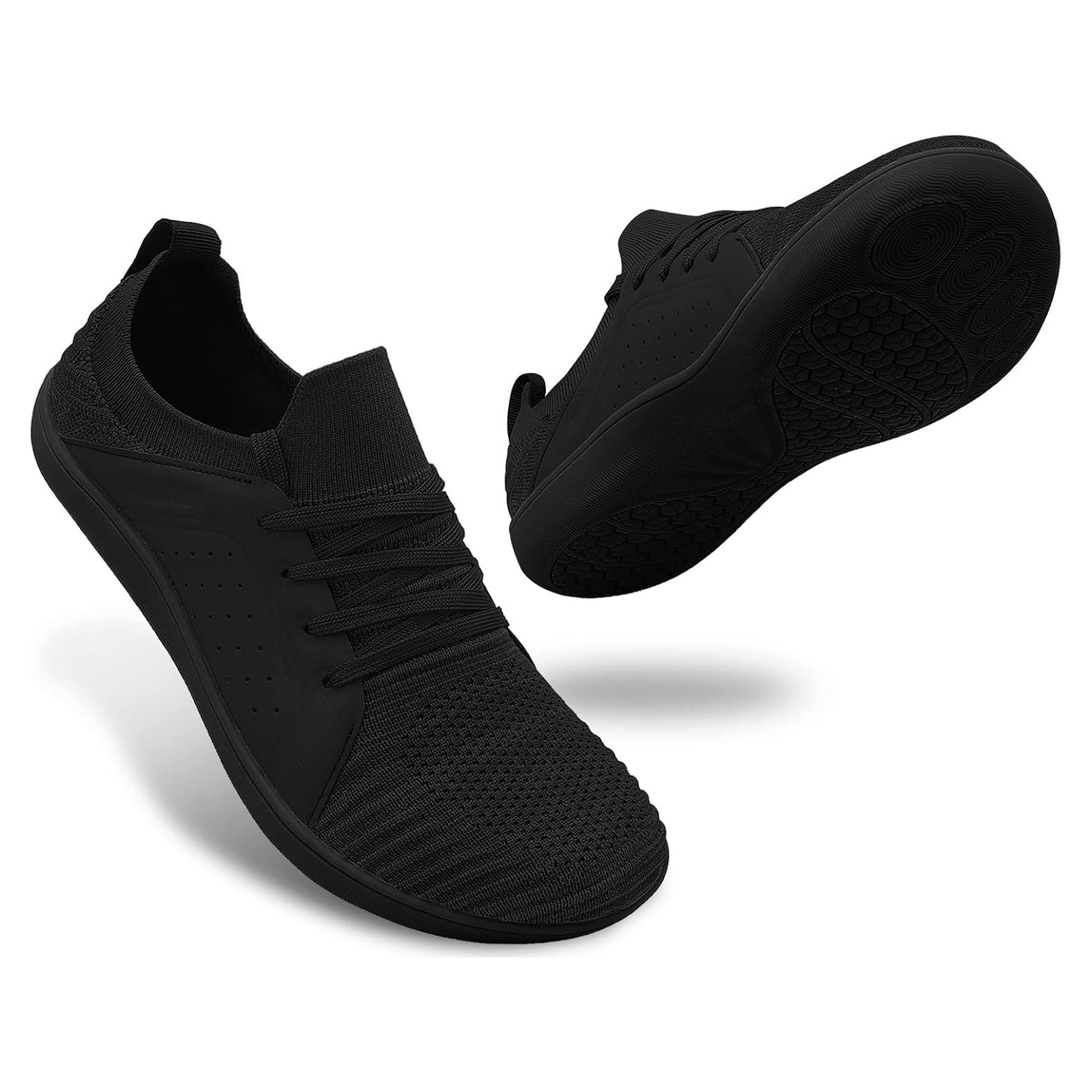 Zapatos Minimalistas Barefoot Relxfeet para Hombres - Todo Negro