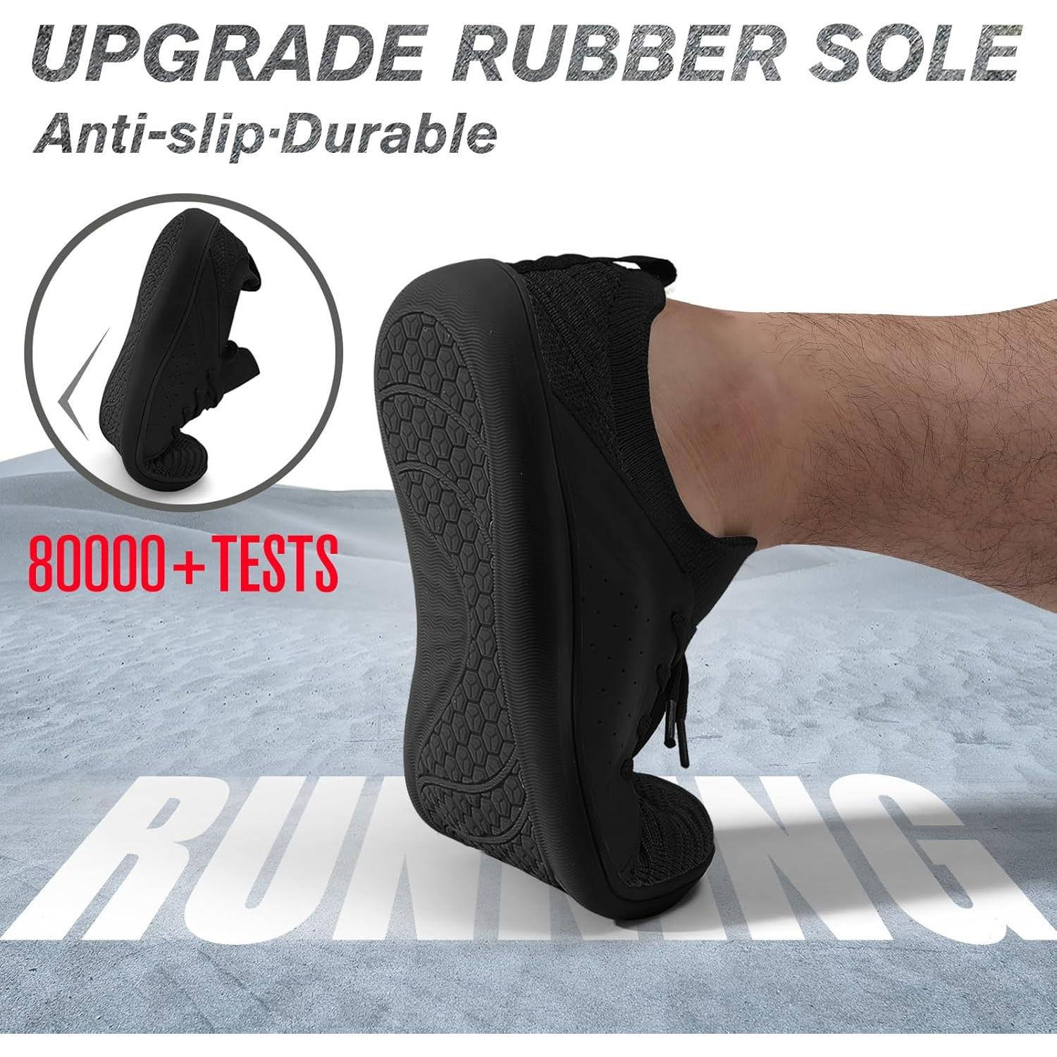 Zapatos Minimalistas Barefoot Relxfeet para Hombres - Todo Negro