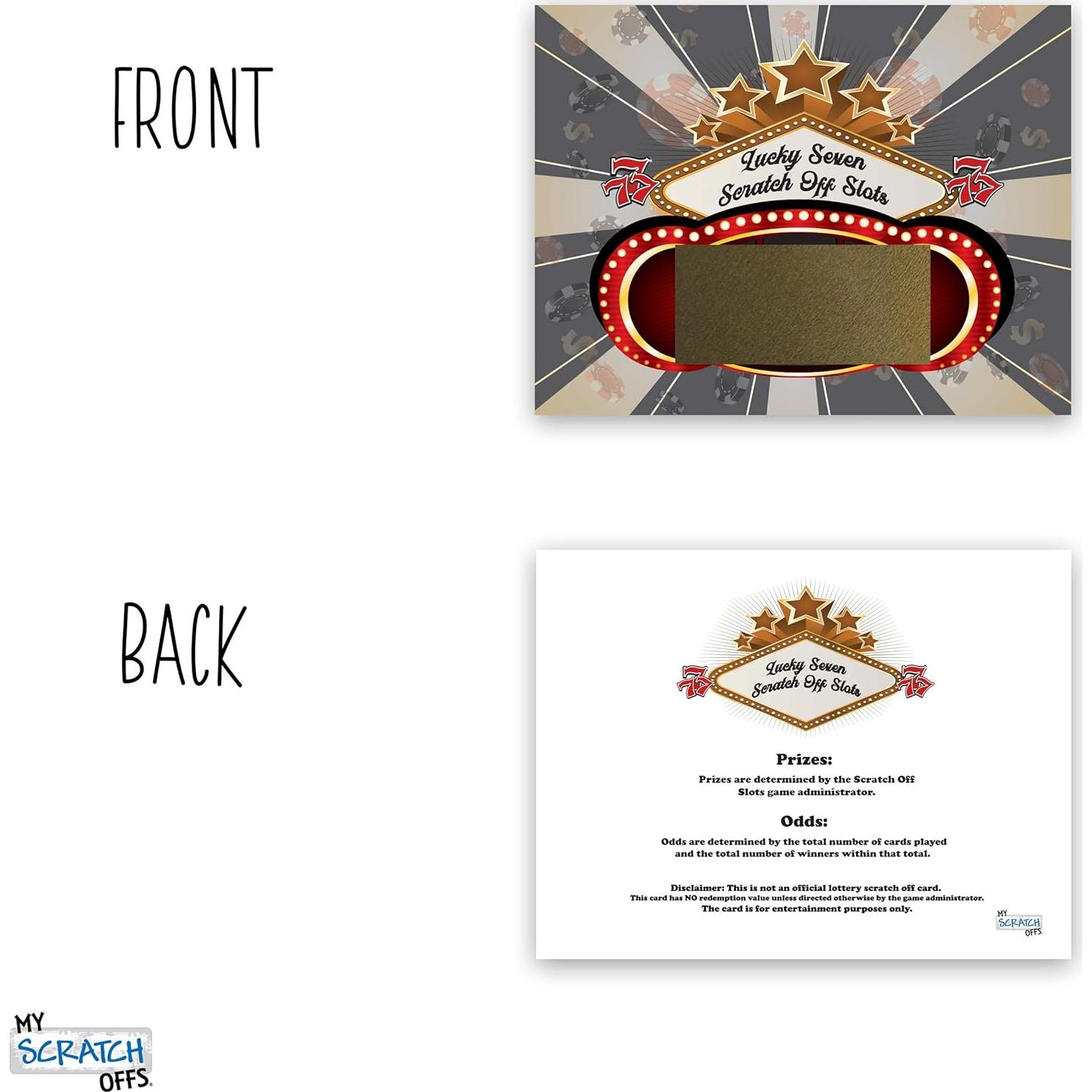 Tarjetas de Juego de Rascar Mis Tarjetas de Rascar 26 Pzas