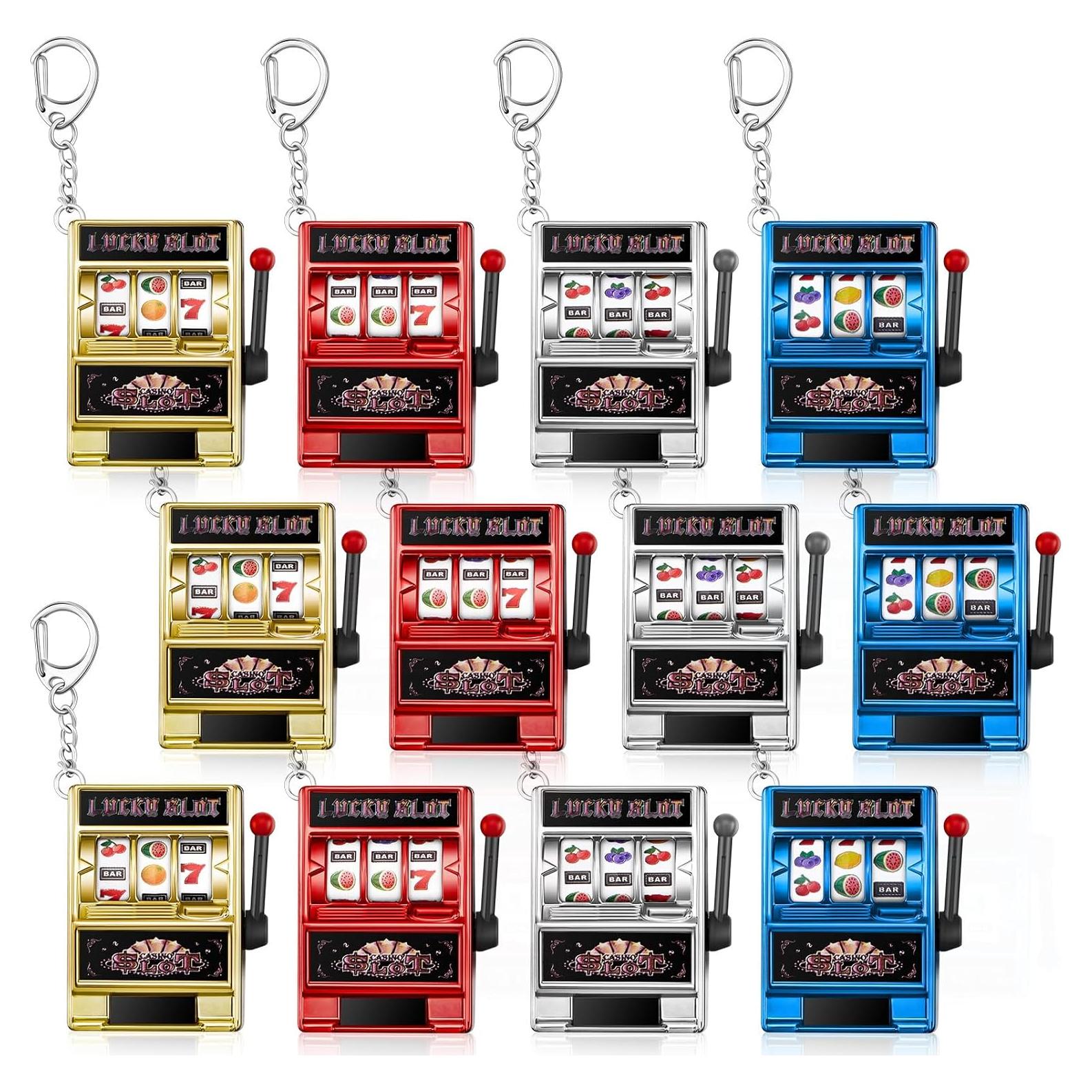 Llavero Máquina Tragamonedas Panelee 12 Piezas Kawaii