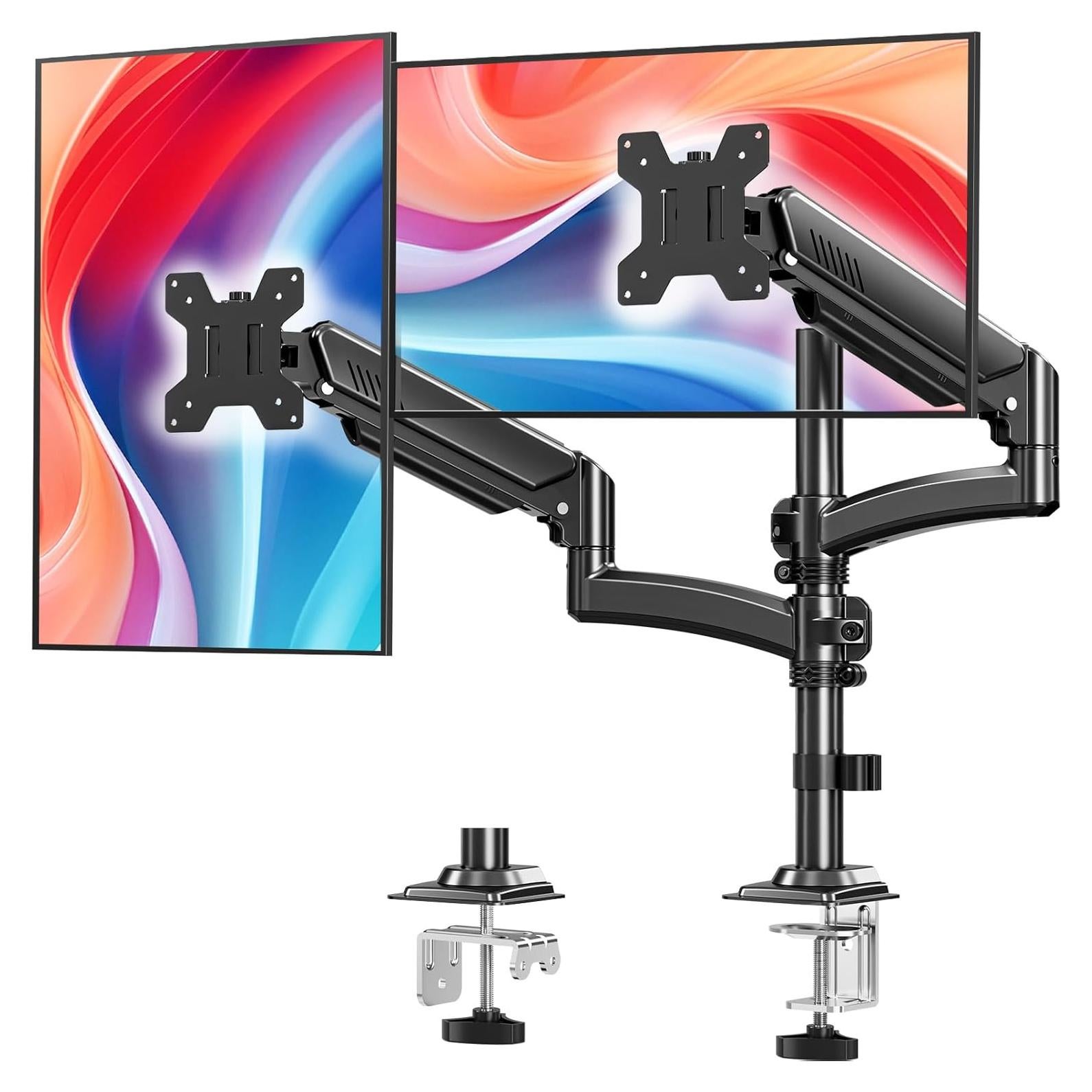 Soporte Doble para Monitor MOUNT PRO, Ajustable hasta 32"