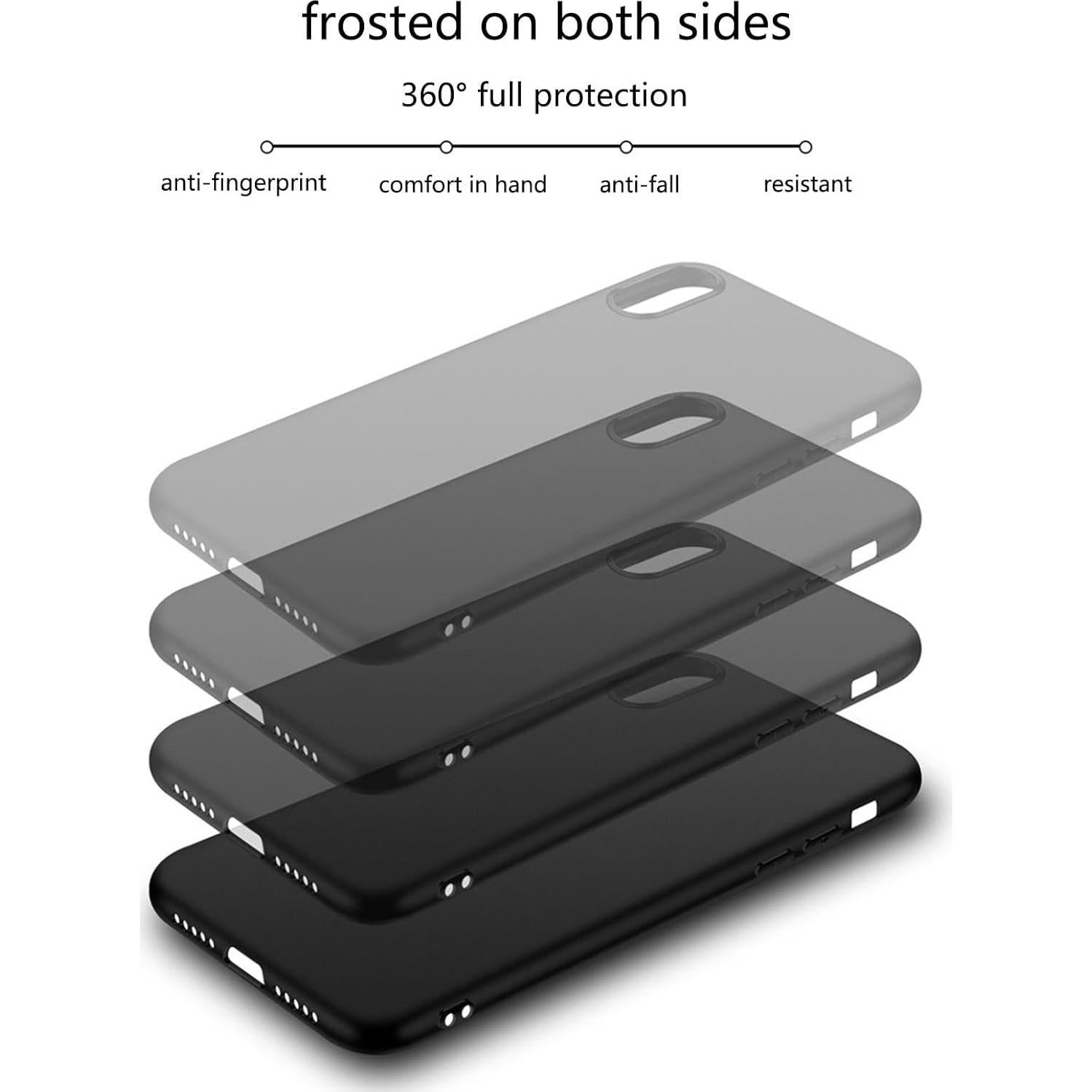 for Xreal Beam Pro (6.50") Case with [1 x Tempered Glass Protective Film], Black Shockproof Bumper Cover Ultra-Thin Soft Silicone Phone Case for Xreal Beam Pro - Black