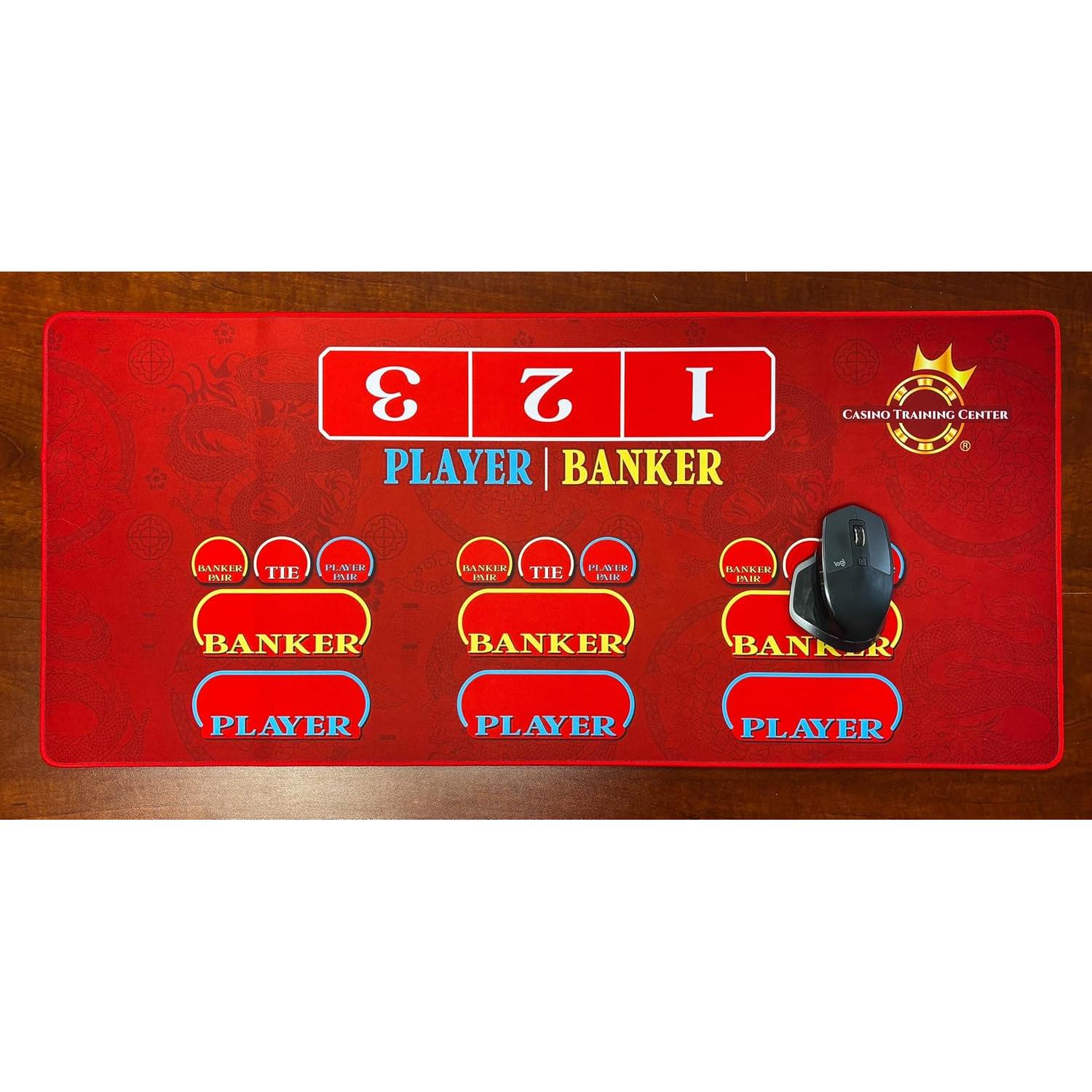 Tapete de Baccarat Casino Quest 89x40 cm Impermeable