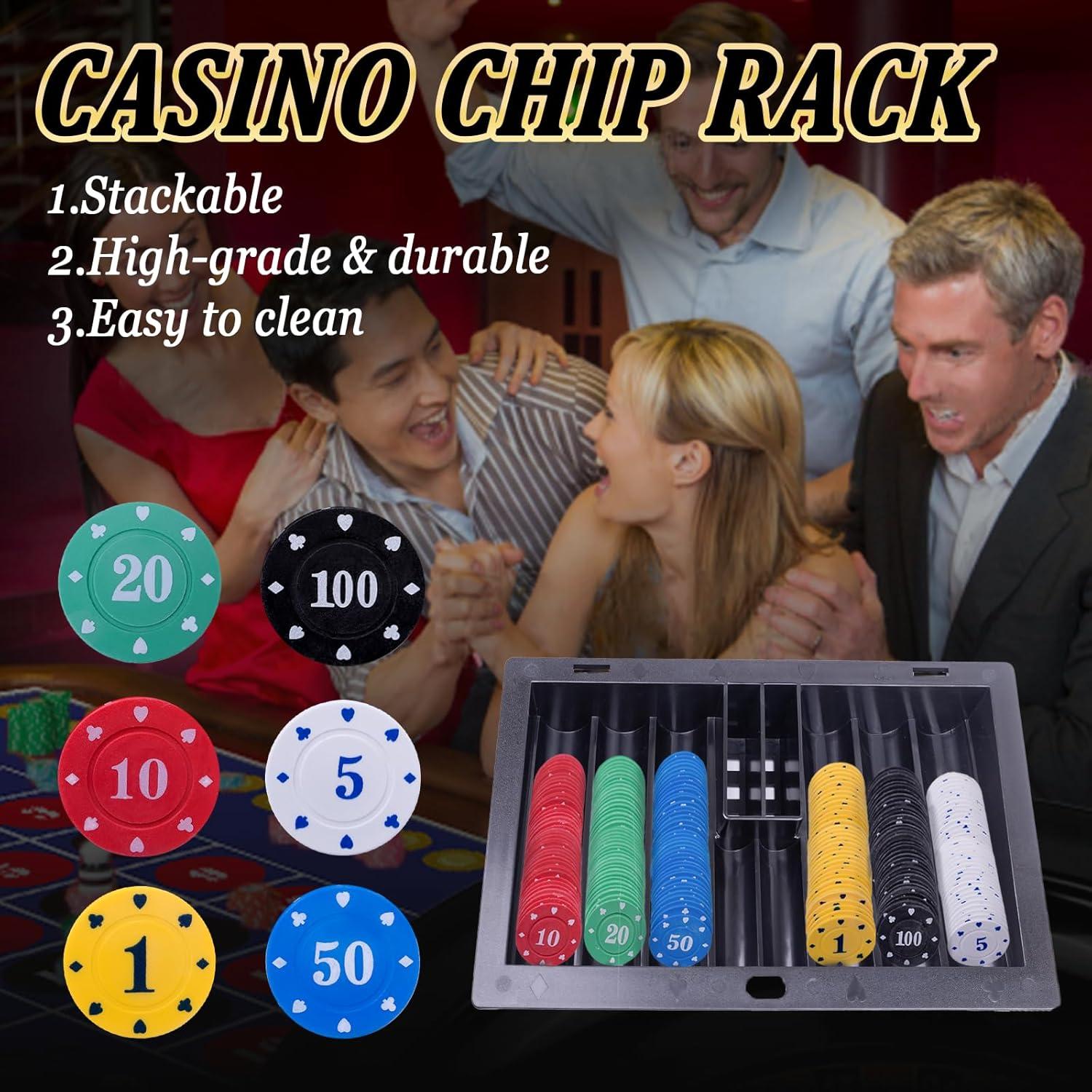 Juego de Casino 5 en 1 Wodgod con 360 Fichas y Accesorios