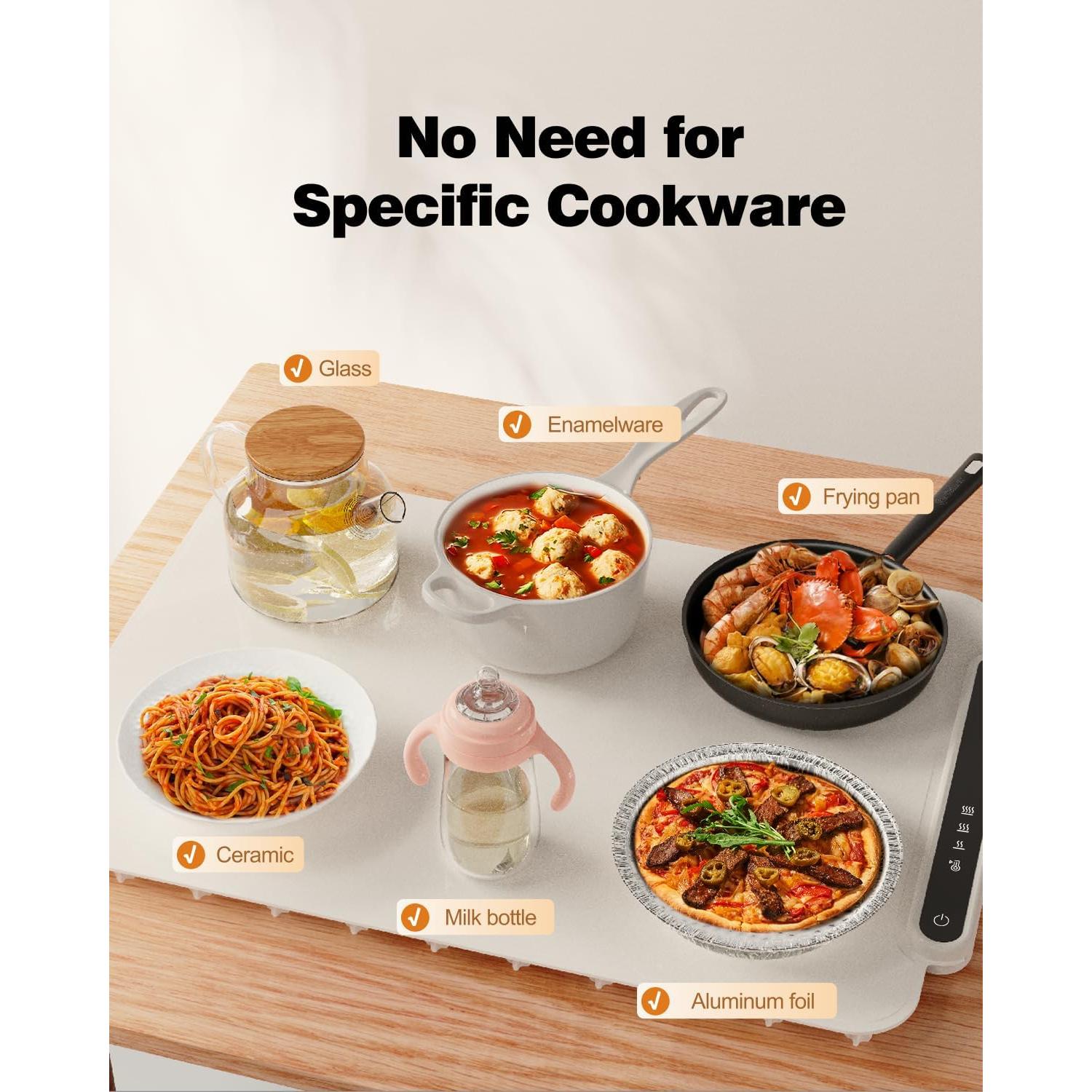 Alfombrilla Calentadora Eléctrica iTRUSOU 47x32.5cm 250W Beige